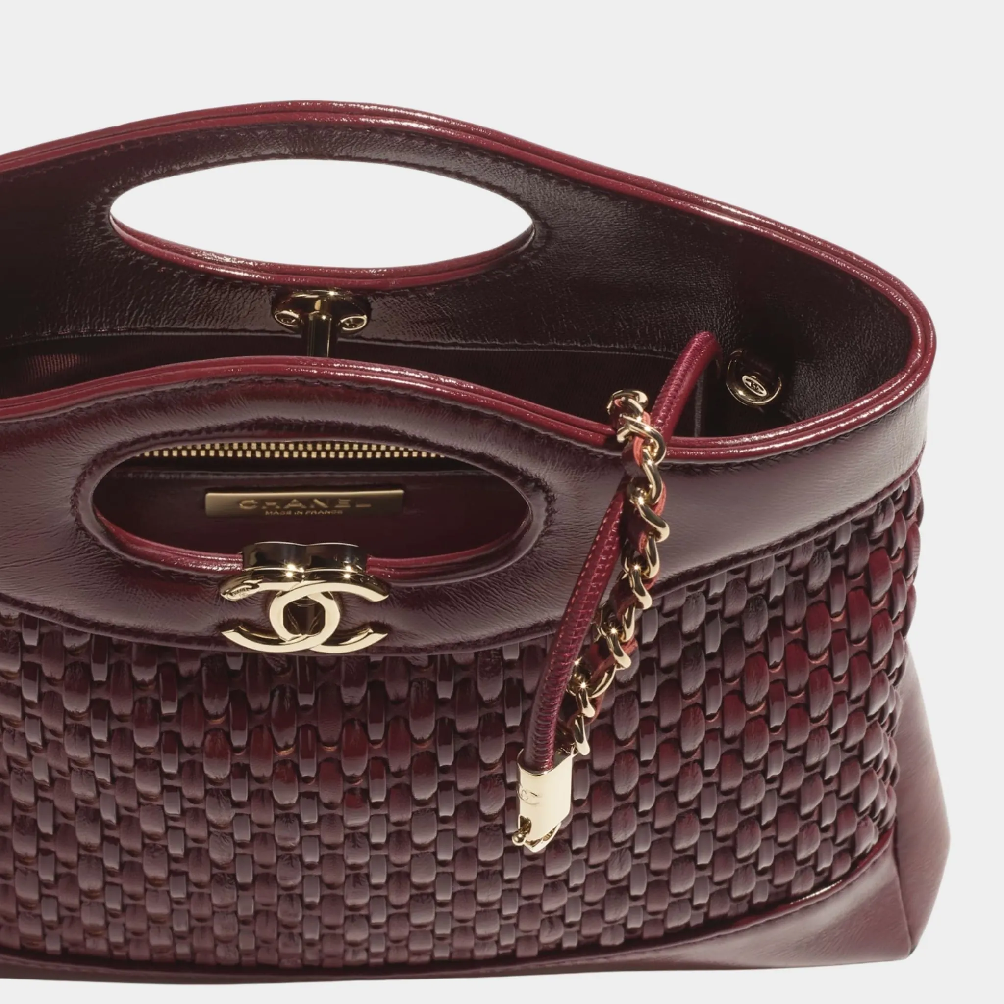 Chanel 31 Mini Shopping Bag Leather & Gold Tone Metal - Image 3