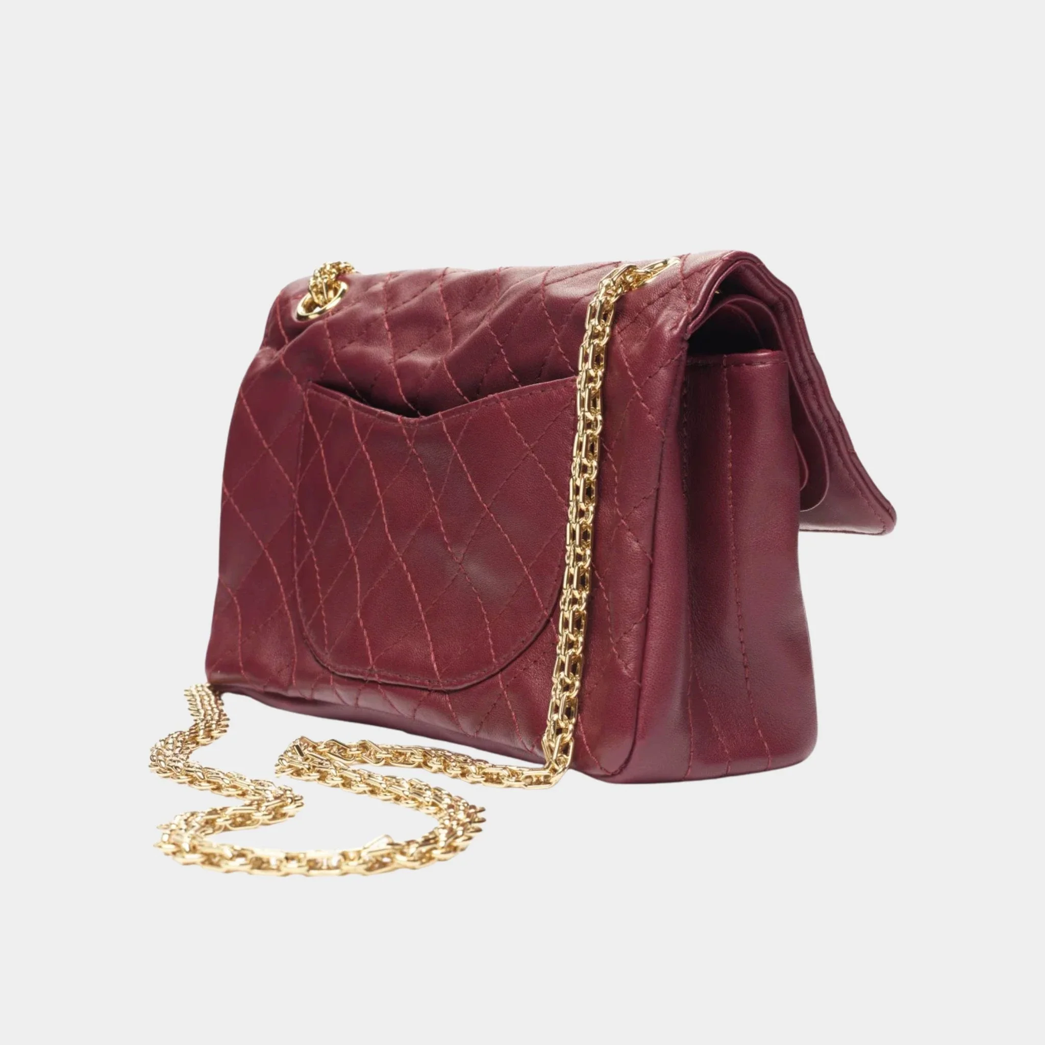 Bag 2.55 Lamb & gold-plated metal - Image 5