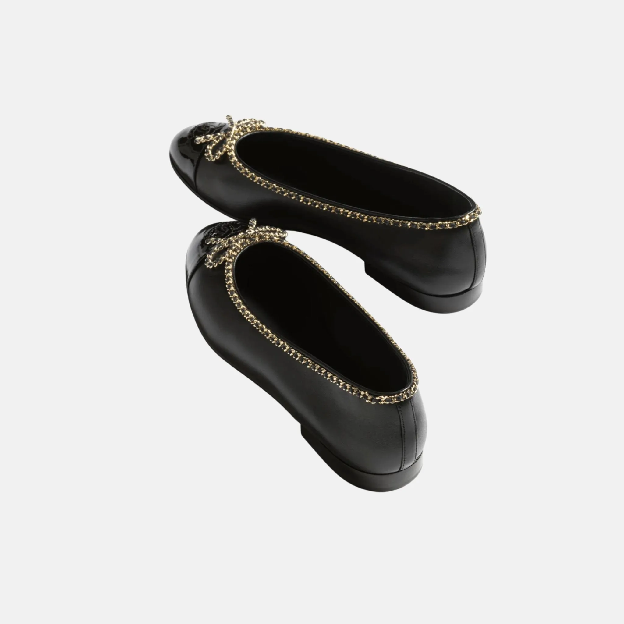 Ballerinas in Lambskin and Varnished Calfskin - Image 2