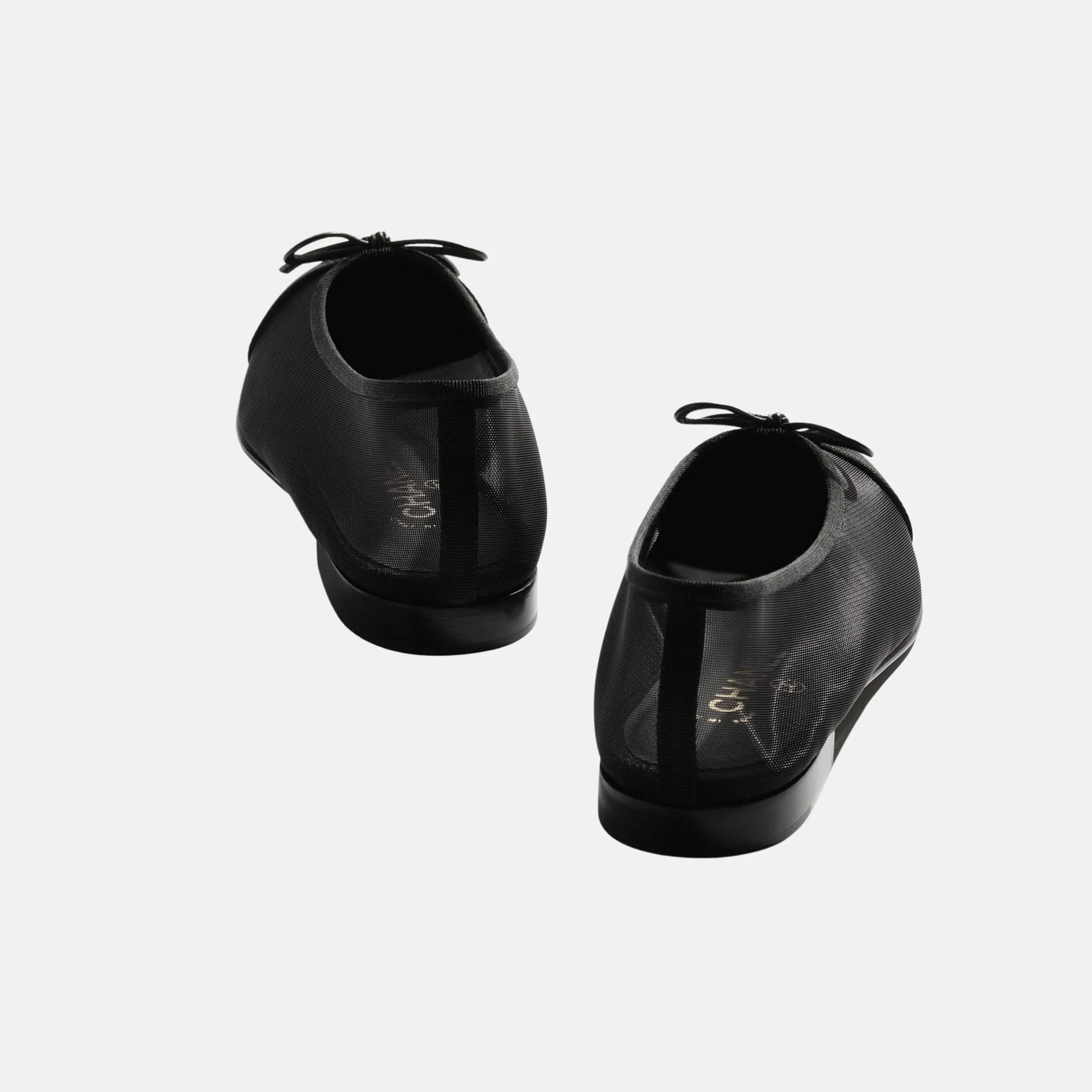 Ballet Flats in Mesh and Grosgrain - Image 3