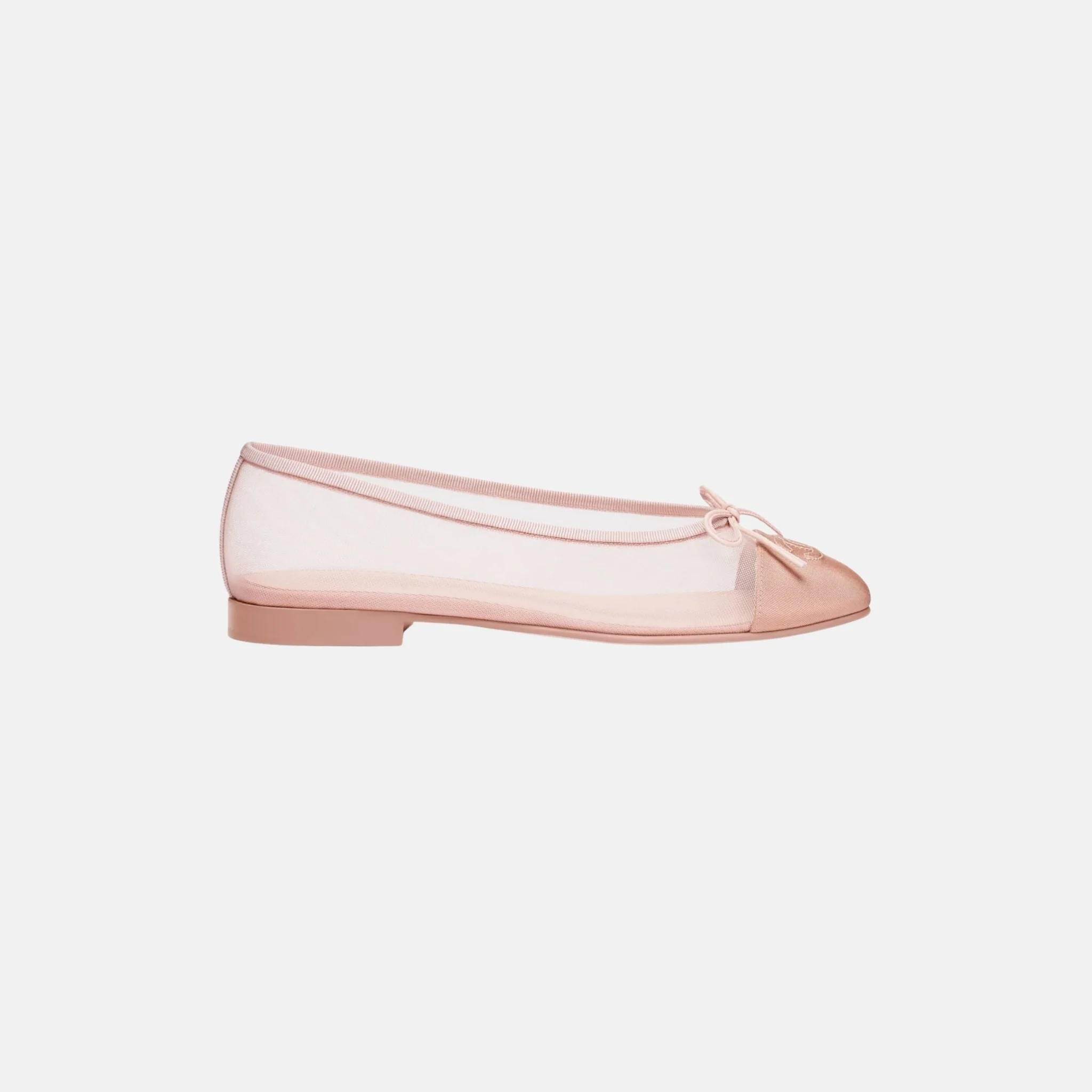 Ballet Flats in Mesh and Grosgrain - Image 4