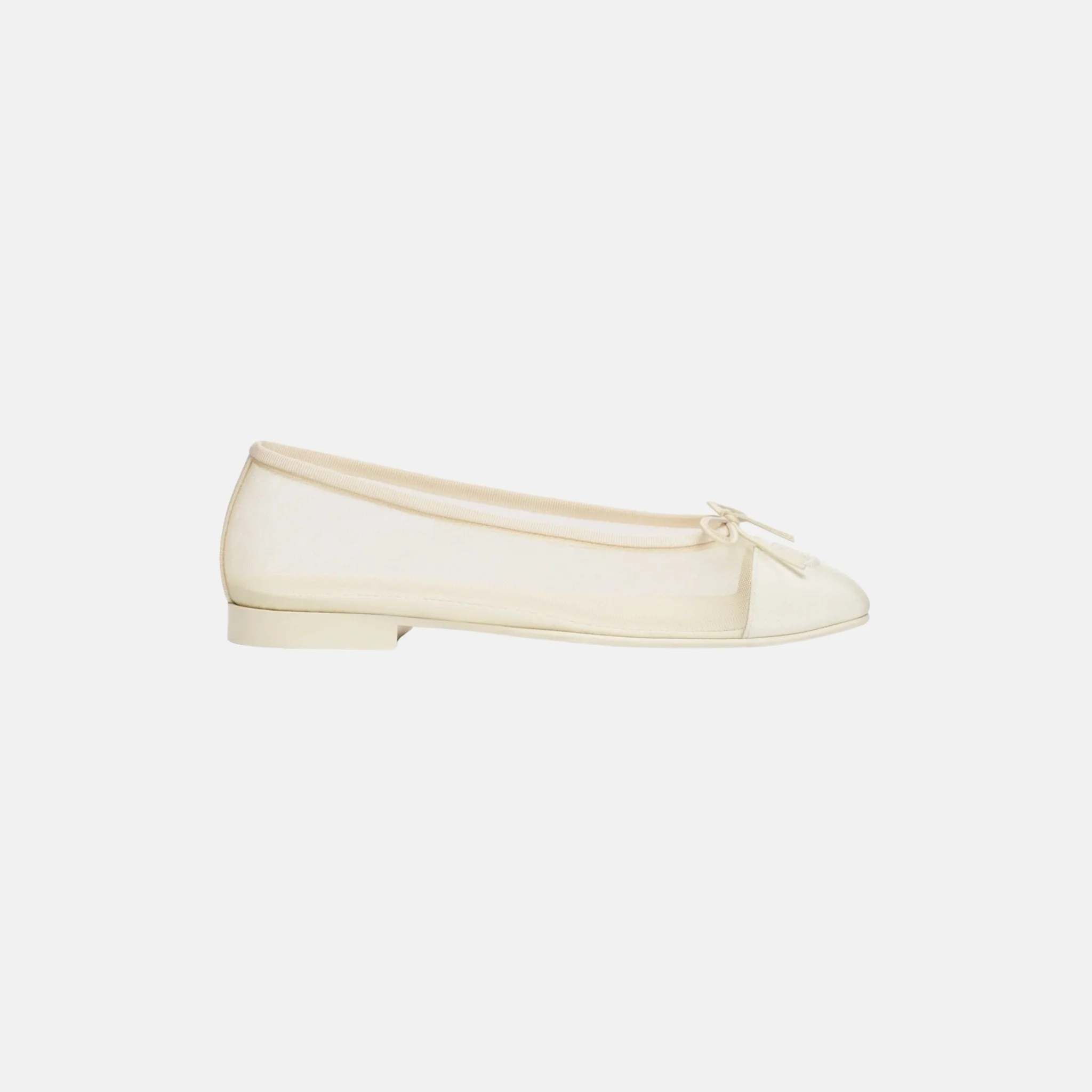 Ballet Flats in Mesh and Grosgrain - Image 5