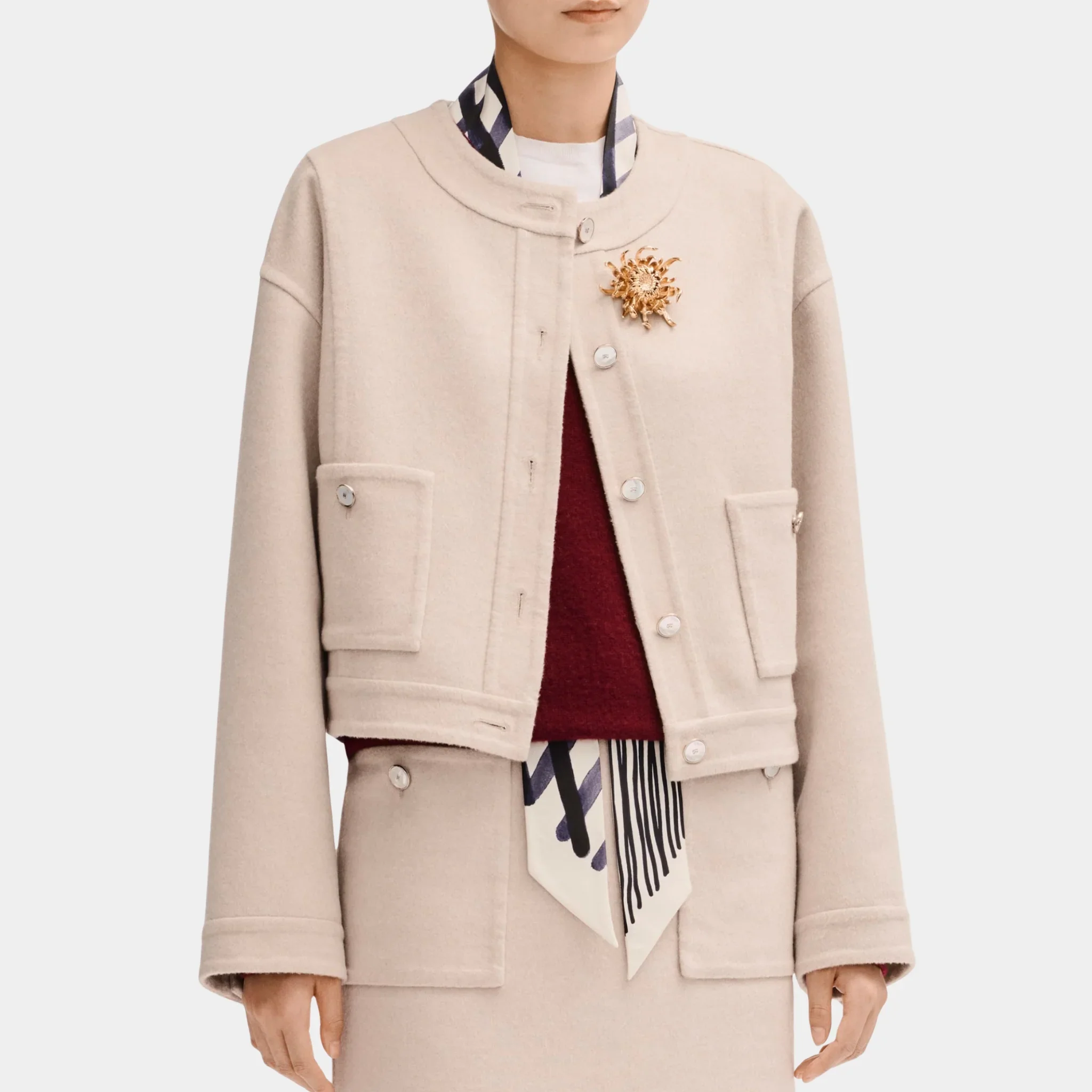 Beige Jacket in Cashmere