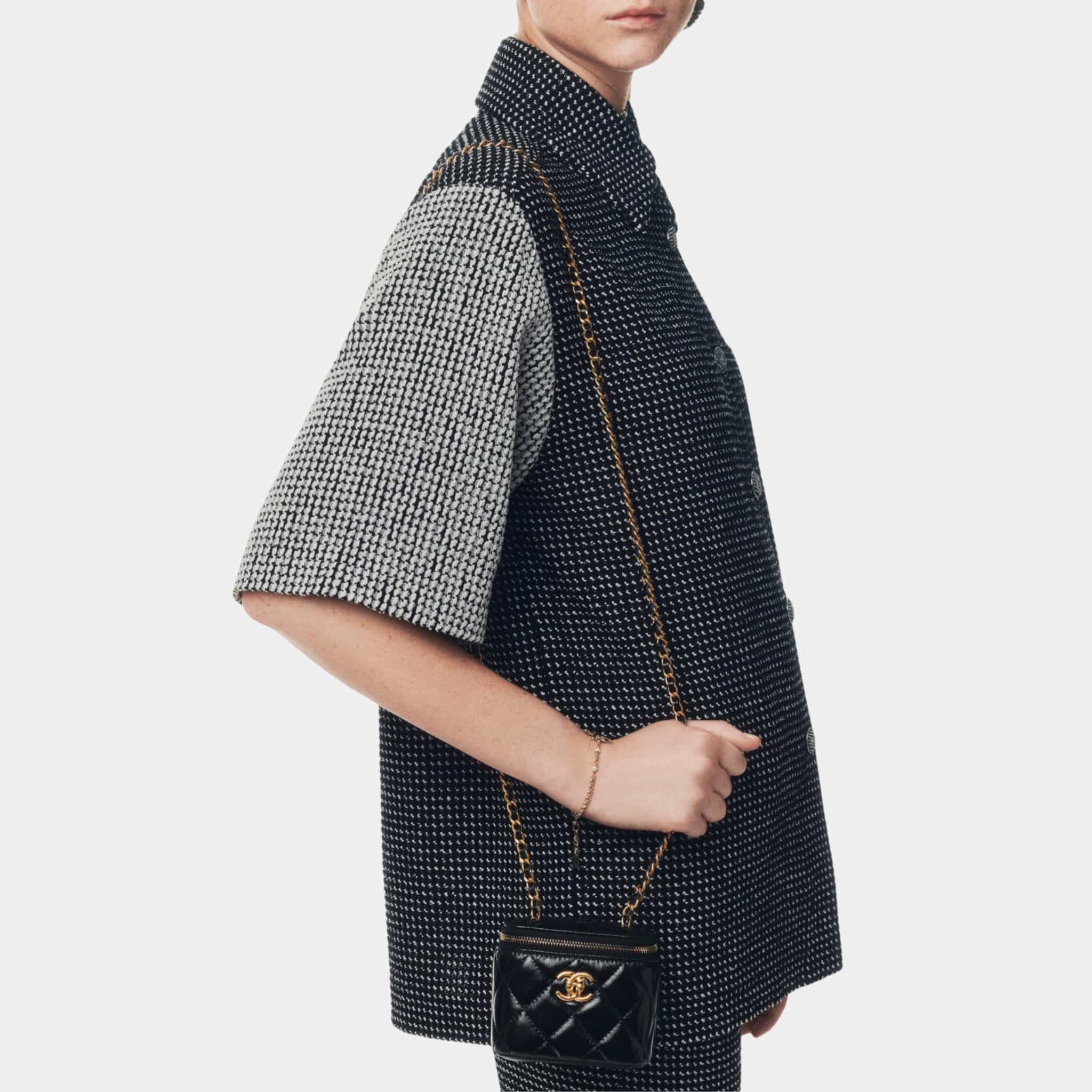 Blouse Tweed Black and White - Image 2