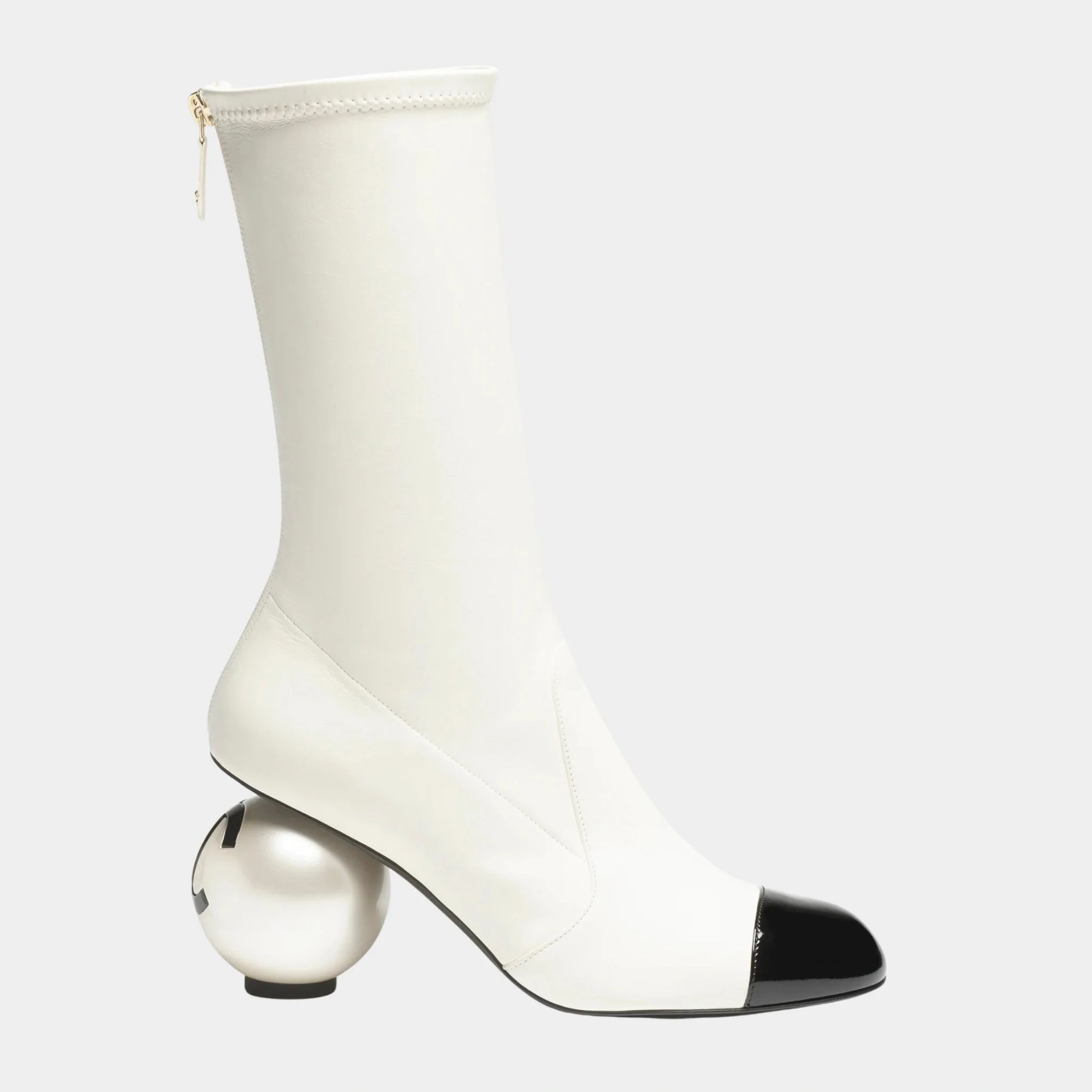 Boots Stretch Lambskin & Patent Calfskin - Image 3