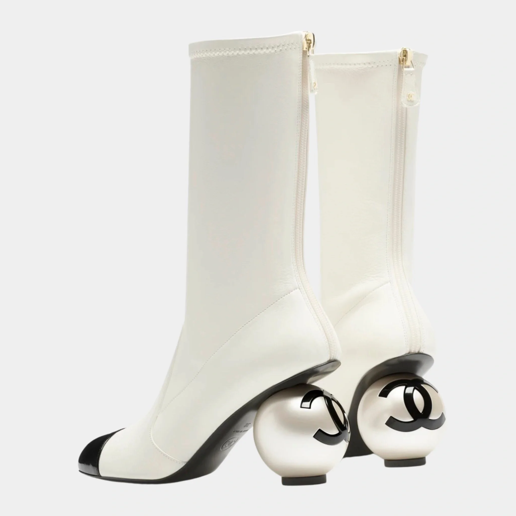 Boots Stretch Lambskin & Patent Calfskin - Image 4