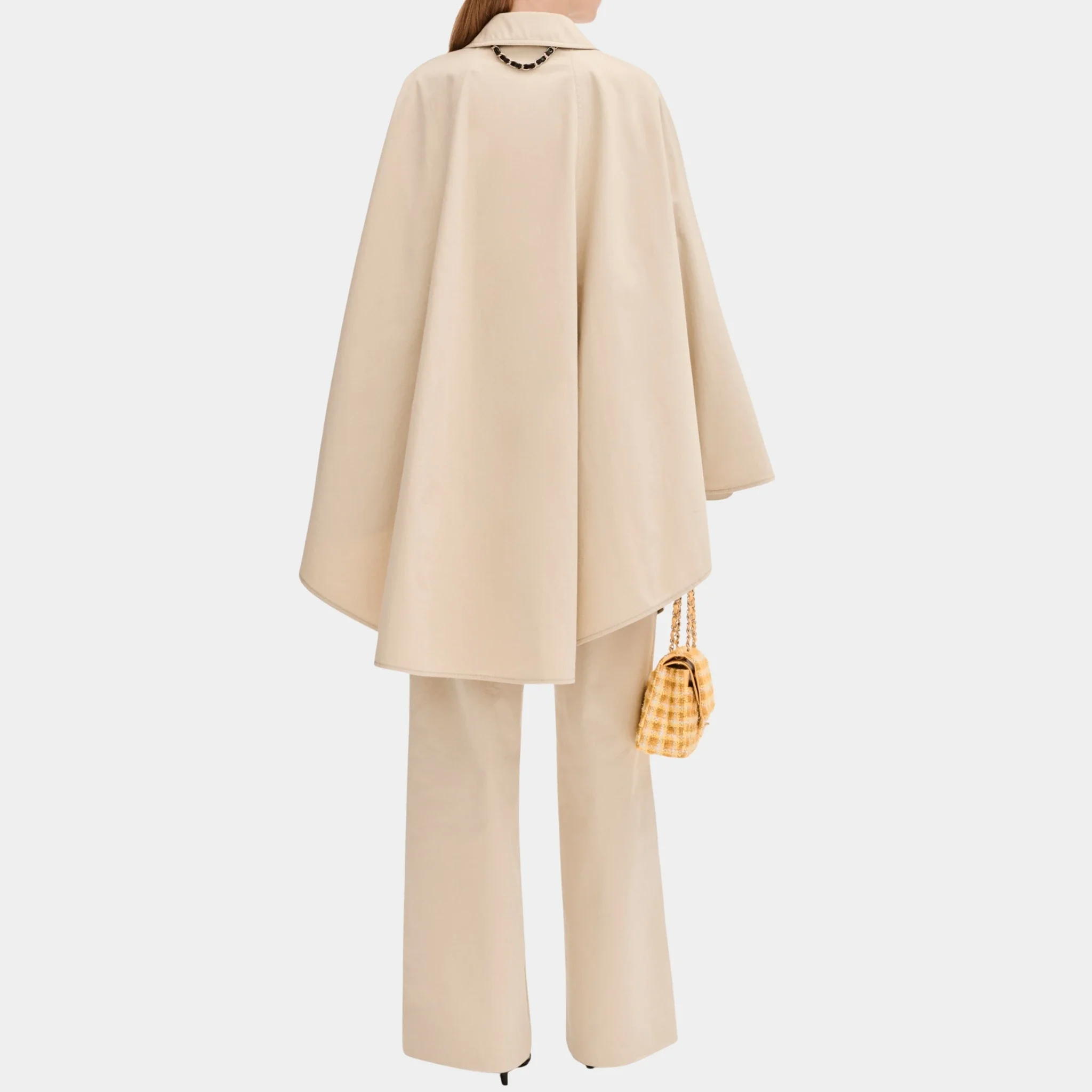 Cape in Gabardine Beige - Image 2