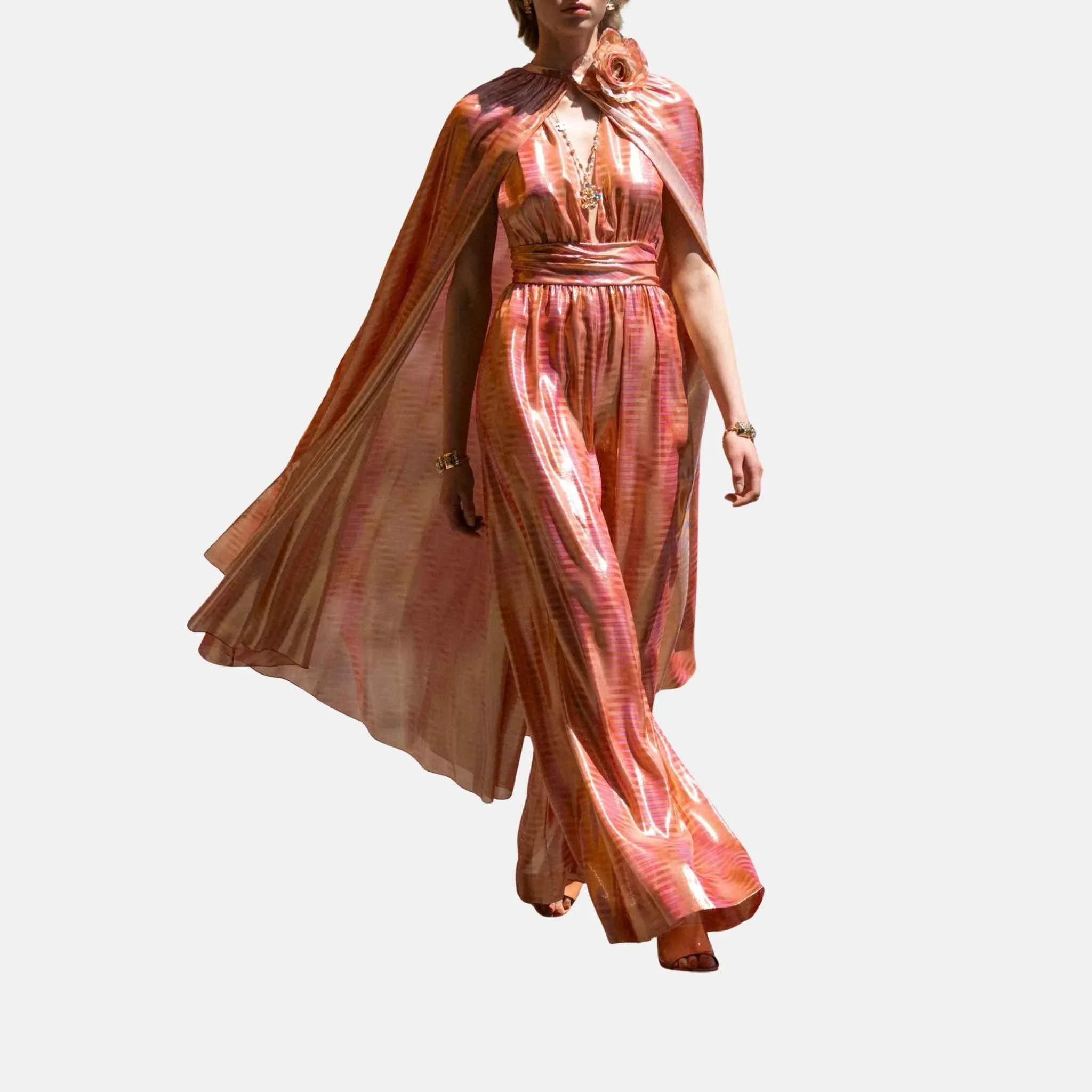 Cape in Silk and Mixed Fibres