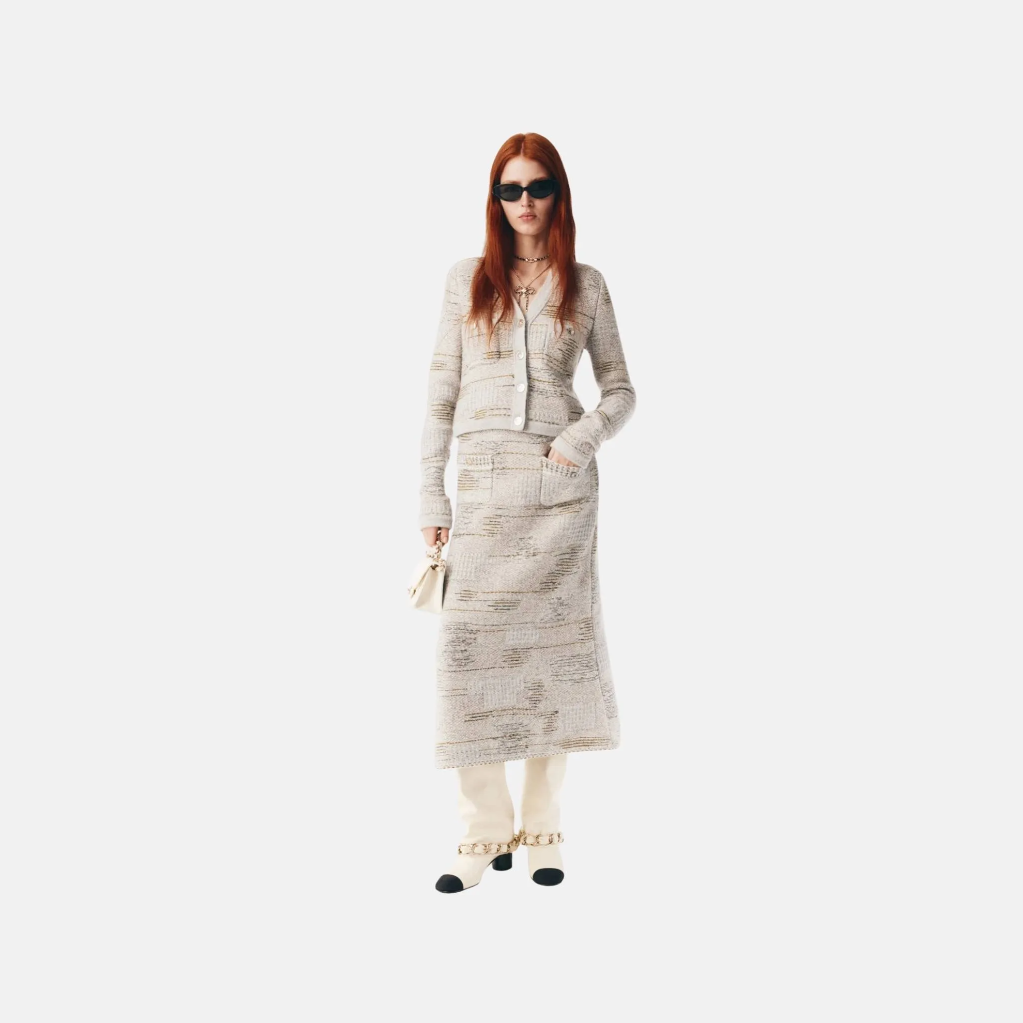 Cardigan in Wool and Cashmere