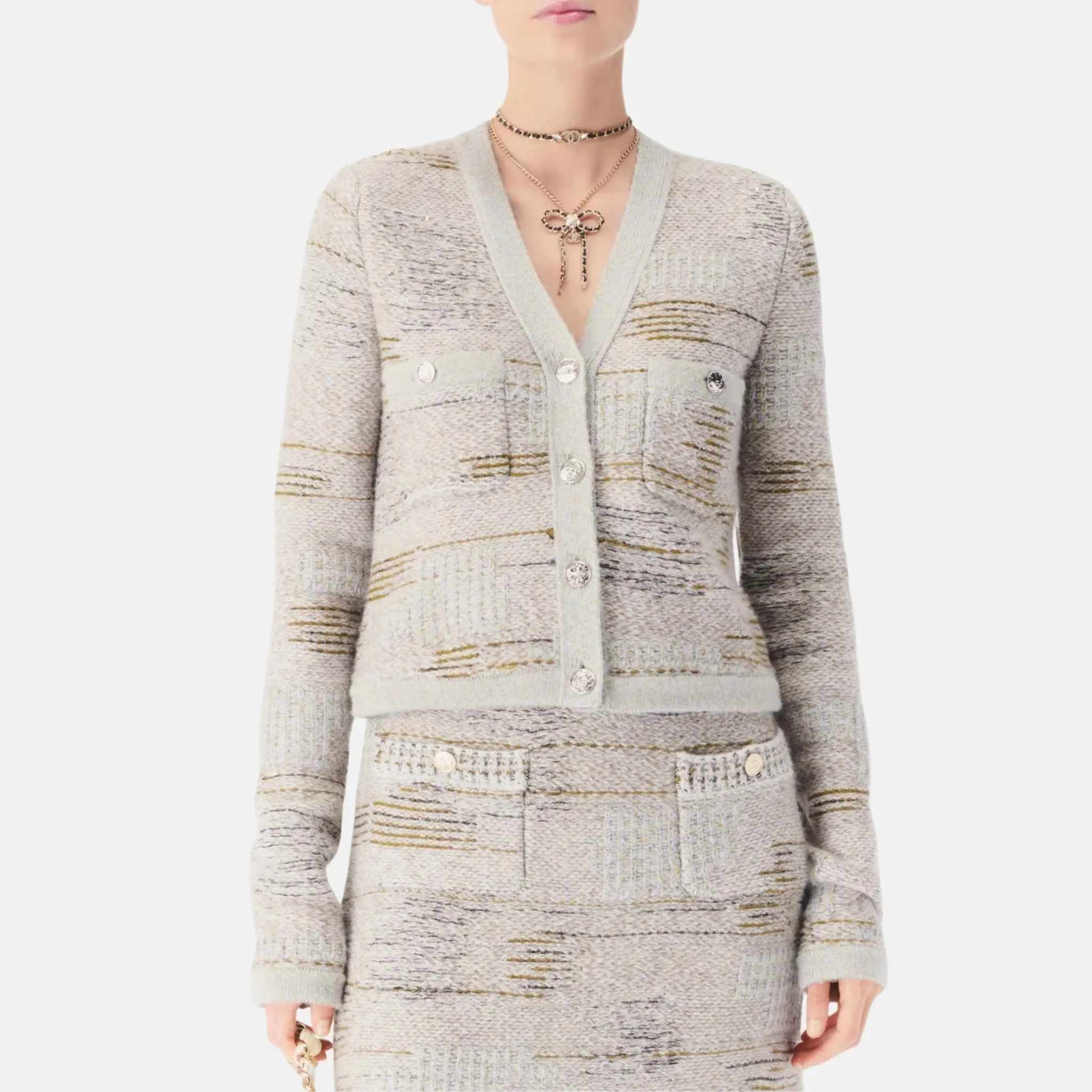 Cardigan in Wool and Cashmere - Image 2