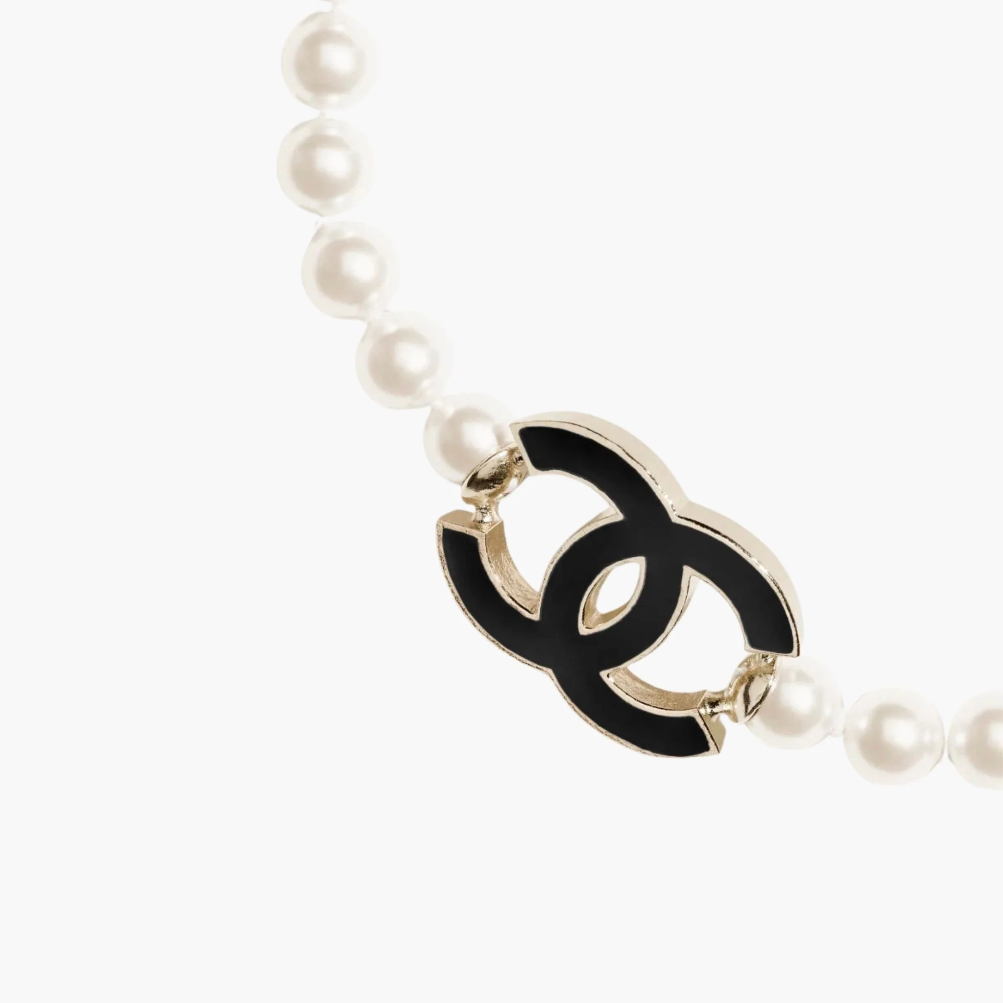 Choker Metal Glass Pearls Resin - Image 2