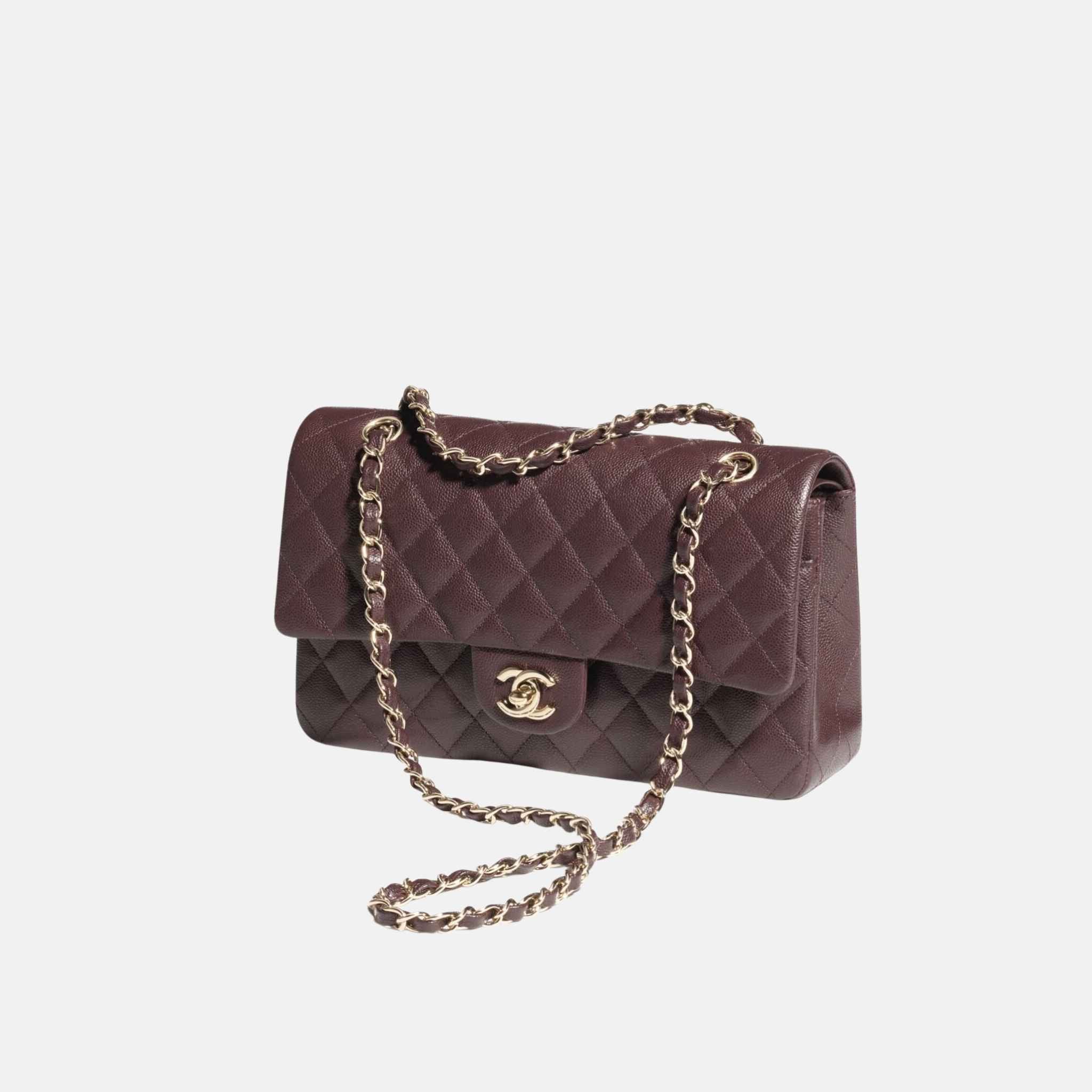 Classic 11.12 Handbag In Grained Shiny Calfskin And Gold Tone - Image 2