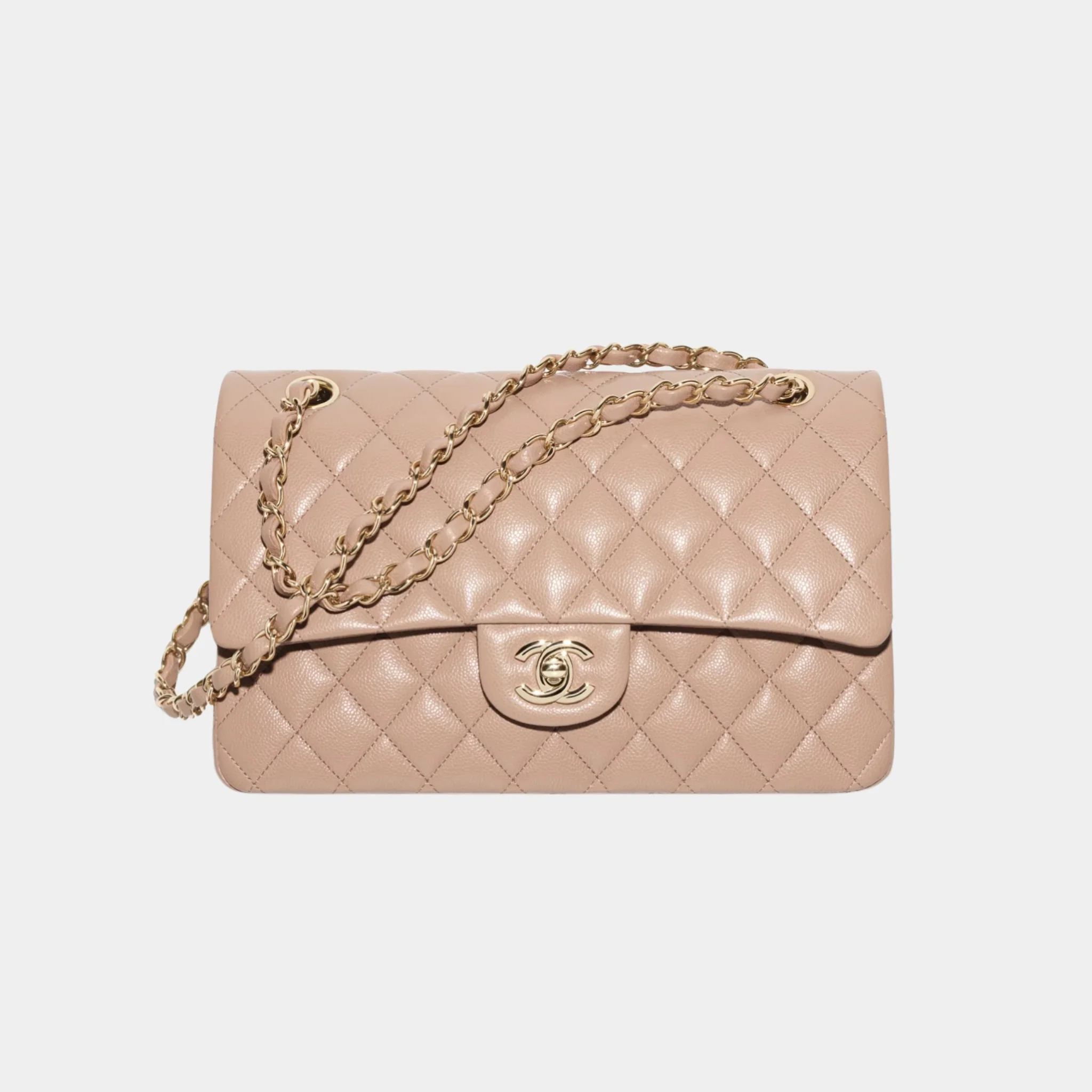 Classic 11.12 Handbag In Grained Shiny Calfskin And Gold Tone - Image 4