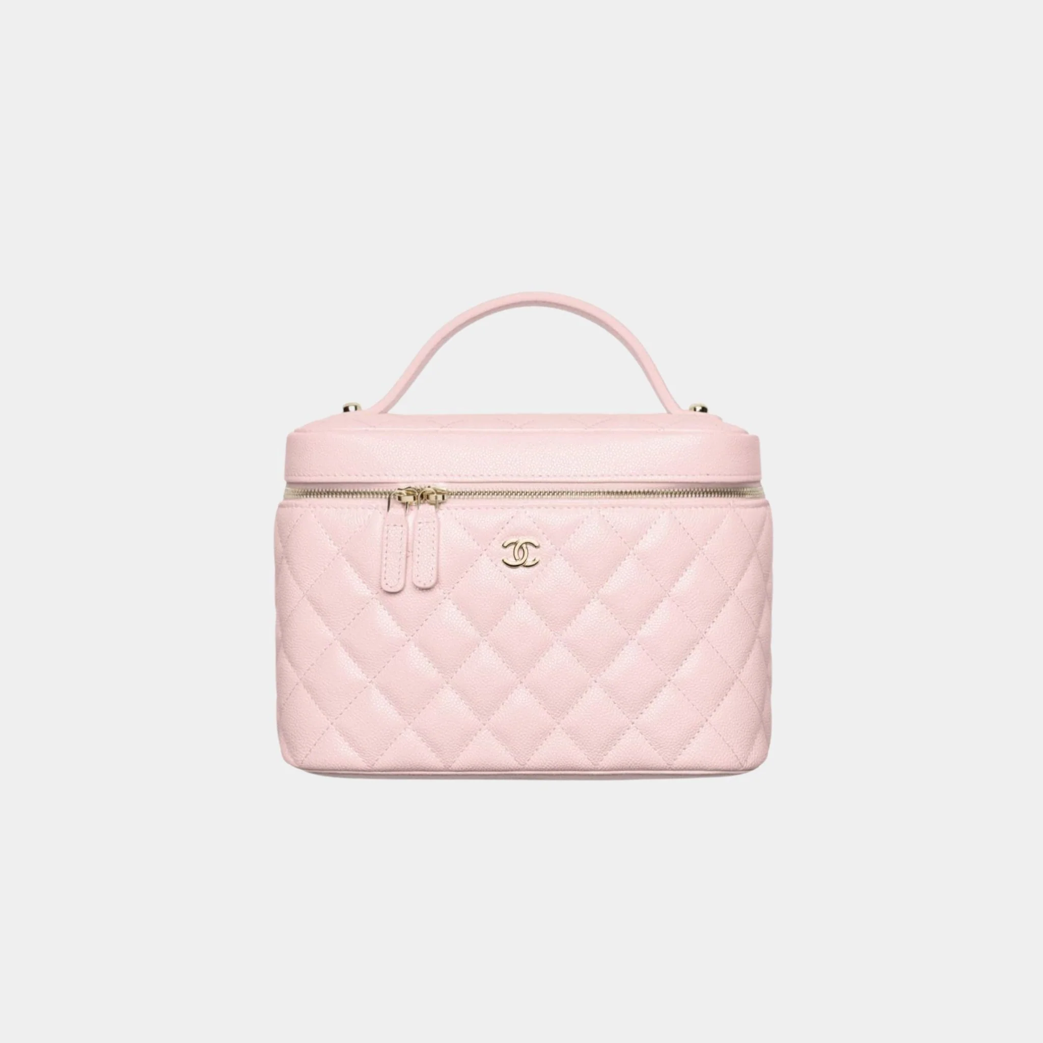 Classic Vanity Pouch in Grained Shiny Calfskin - Image 2