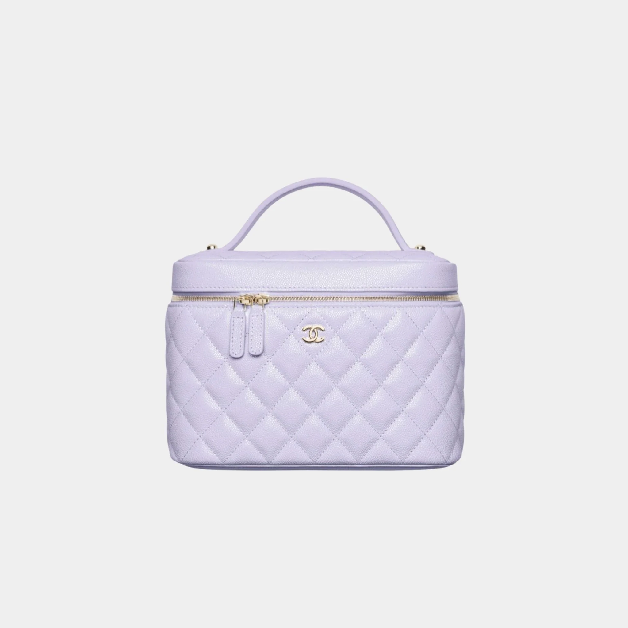 Classic Vanity Pouch in Grained Shiny Calfskin - Image 4