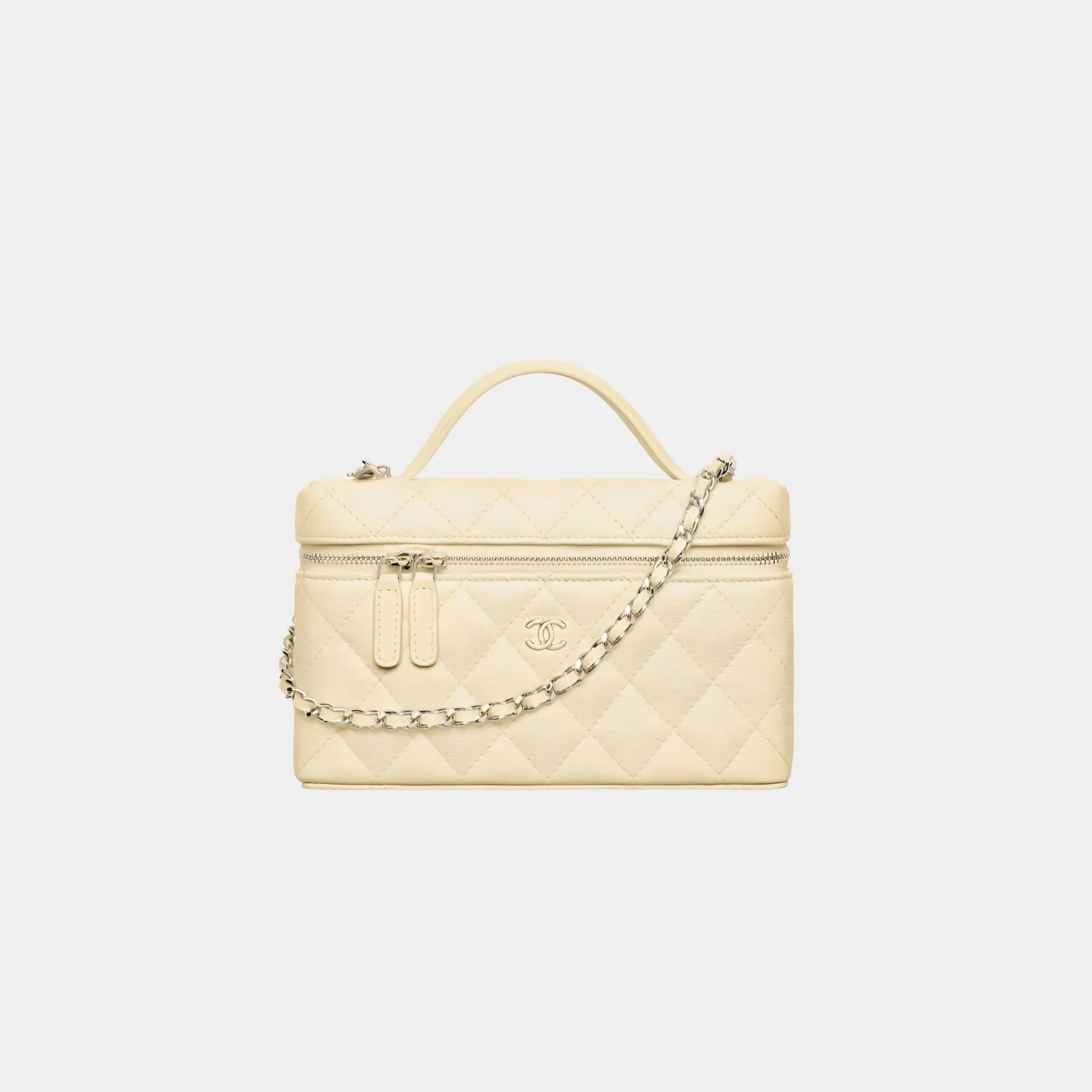Classic Vanity with Chain in Grained Shiny Calfskin - Image 5