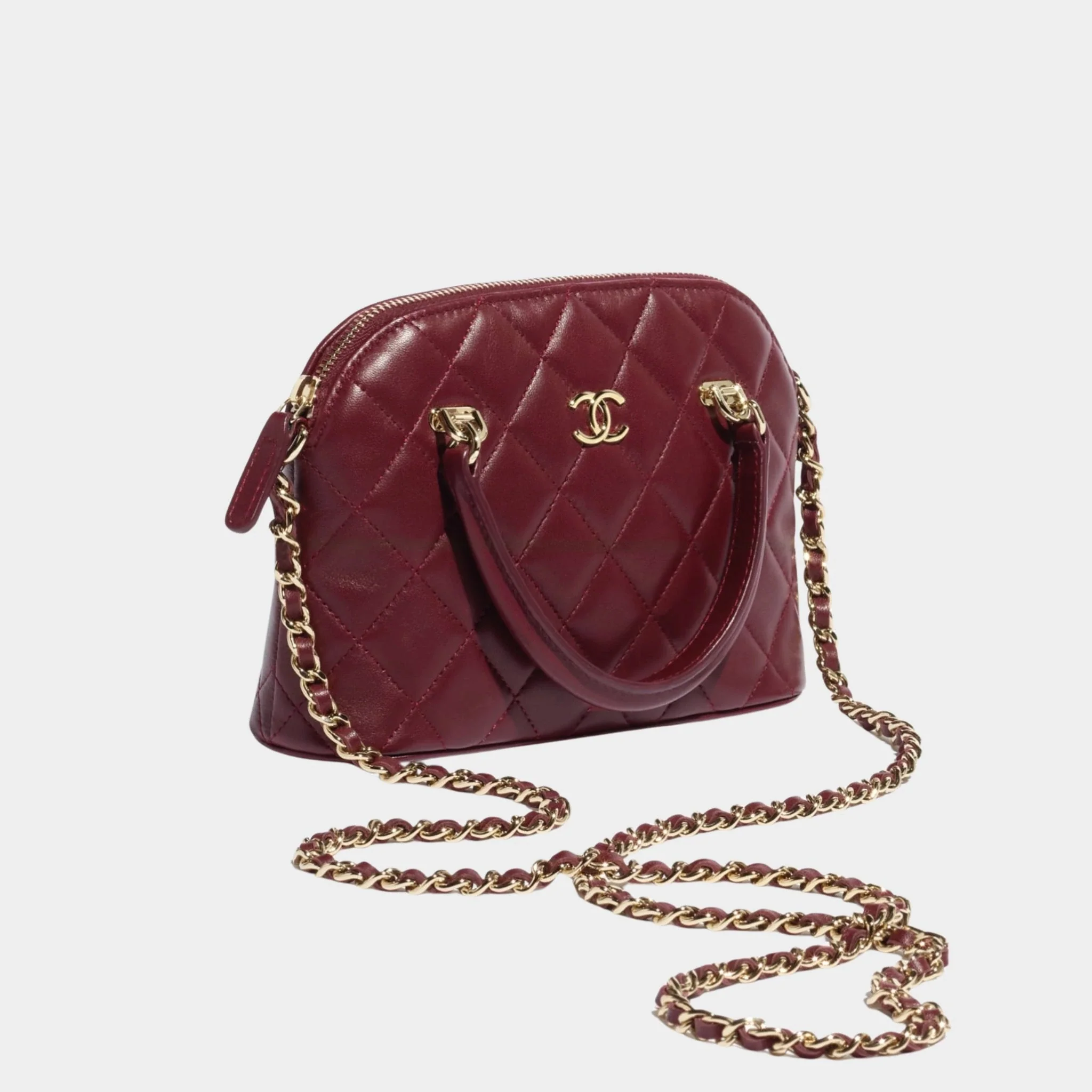 Clutch With Chain Lambskin - Image 2