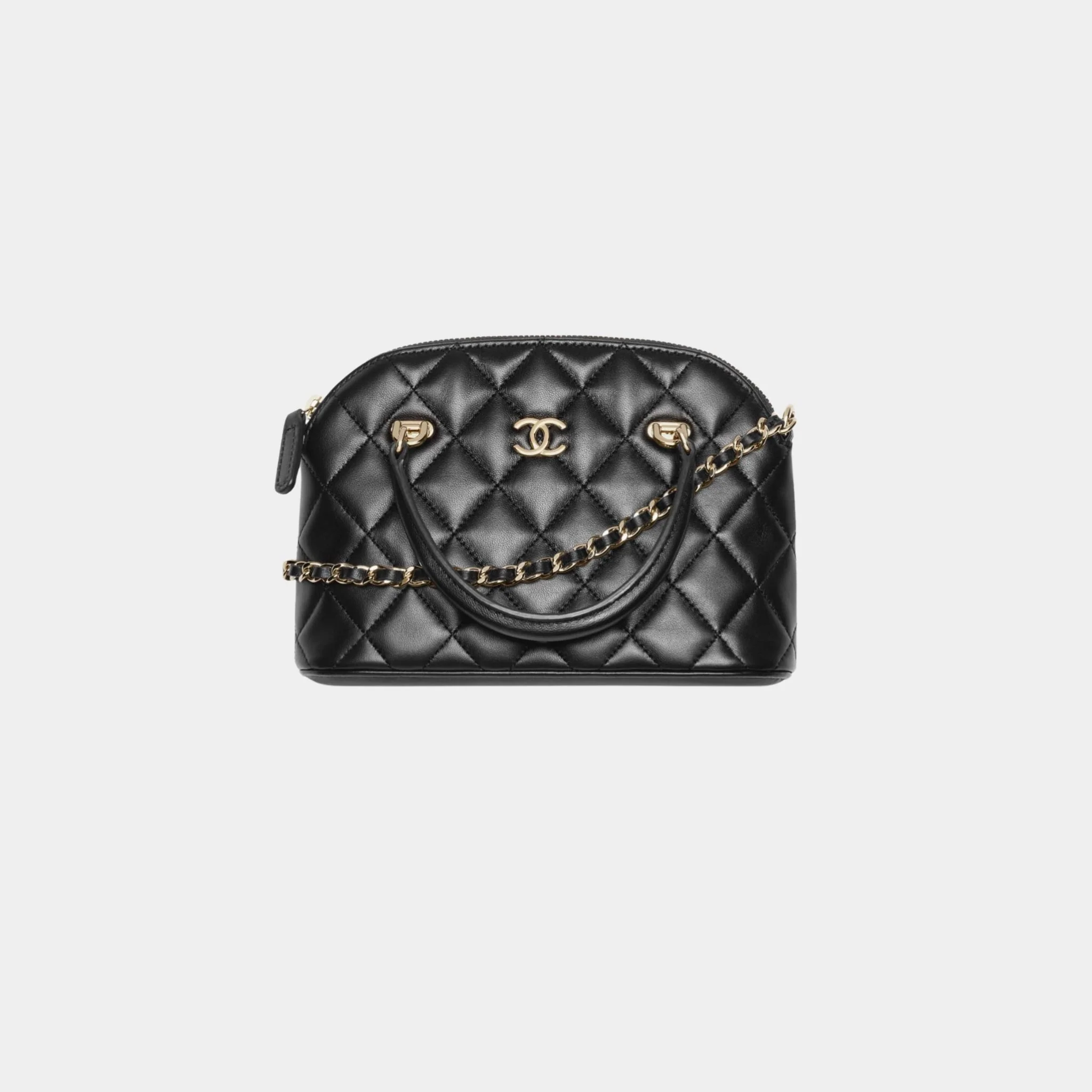 Clutch With Chain Lambskin - Image 4