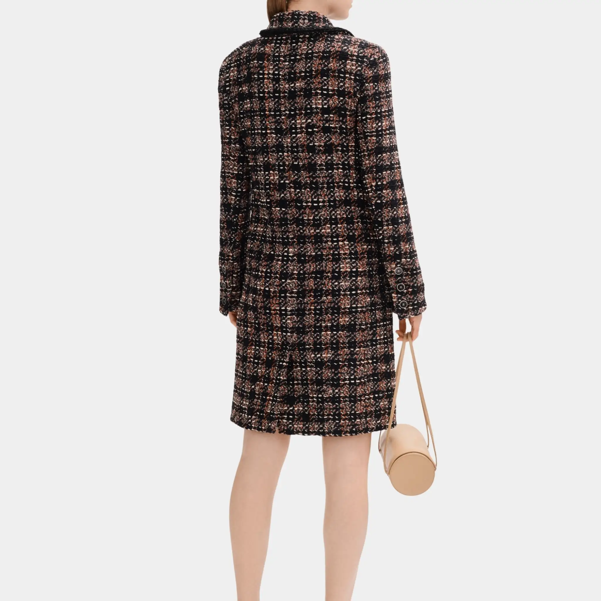 Coat in Cotton and Wool Tweed - Image 3