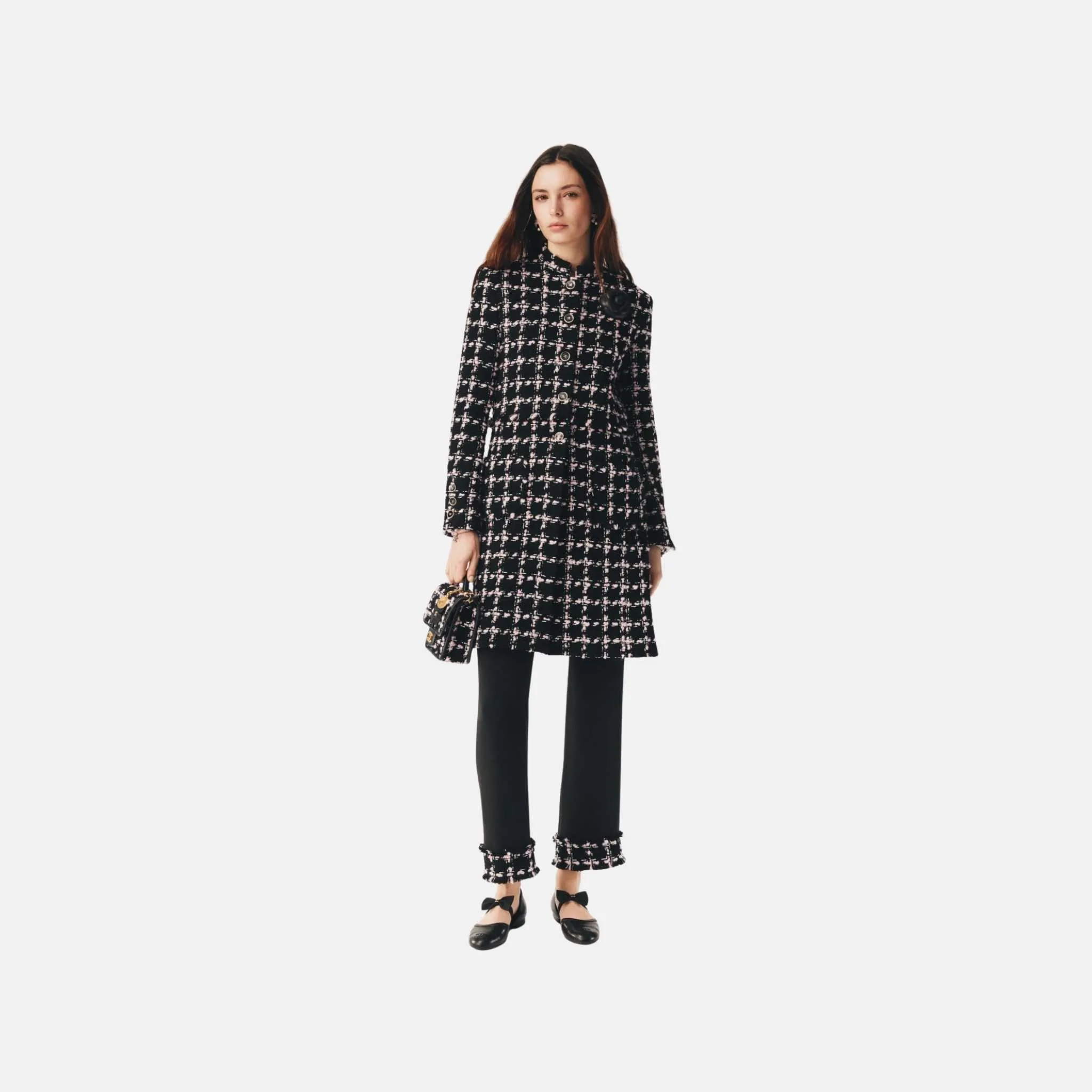Coat in Wool Tweed