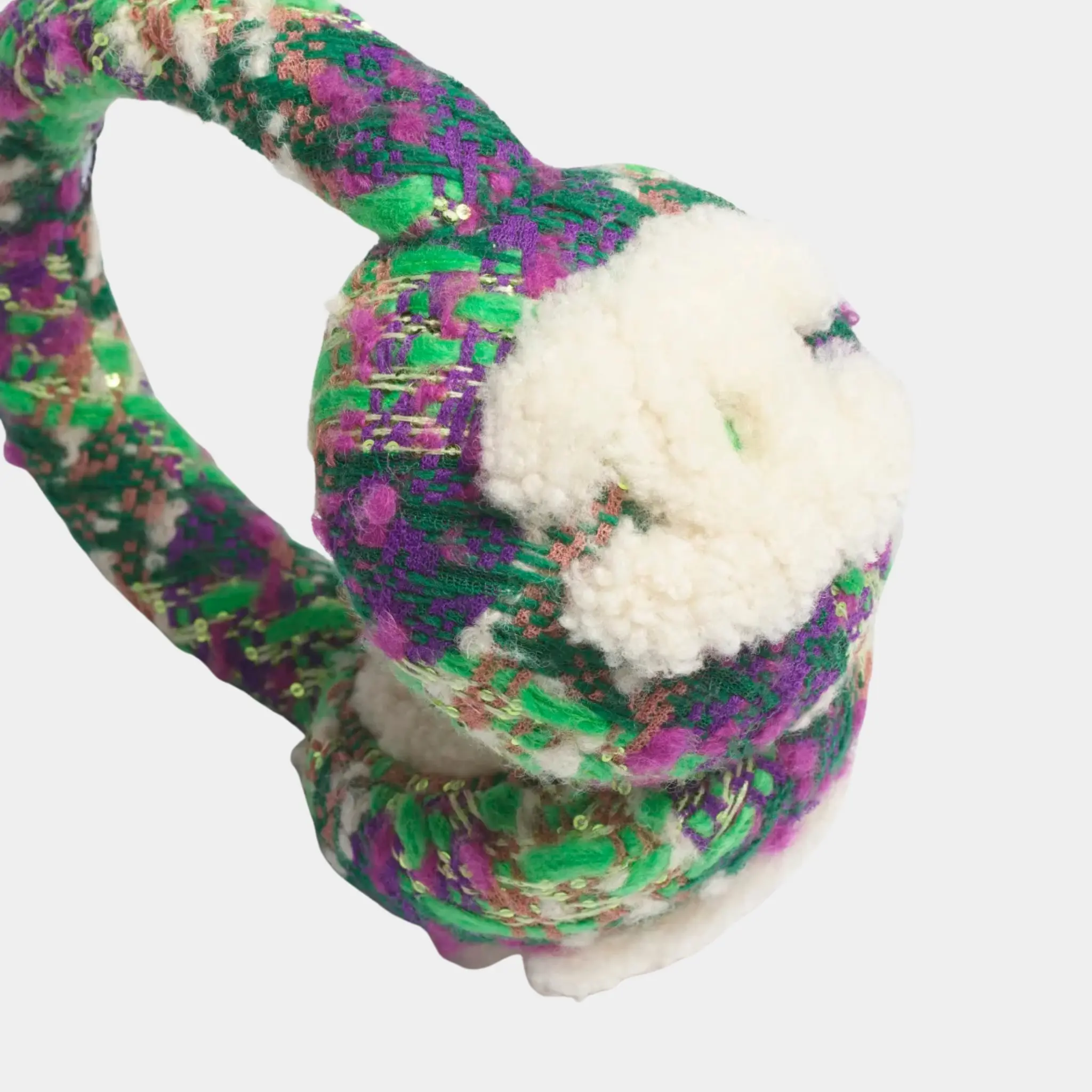 Earmuffs in Tweed & Woolly Lamb - Image 2