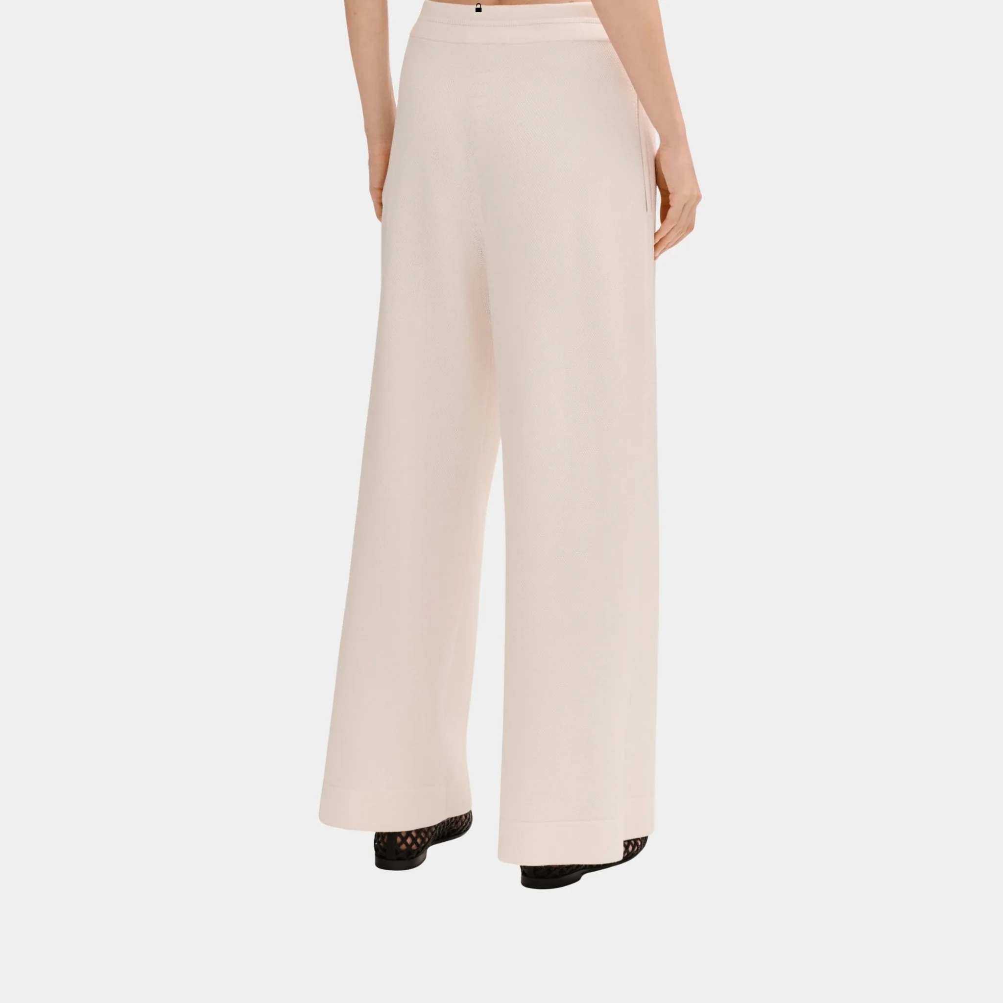 Ecru Trousers in Silk and Cotton - Image 2