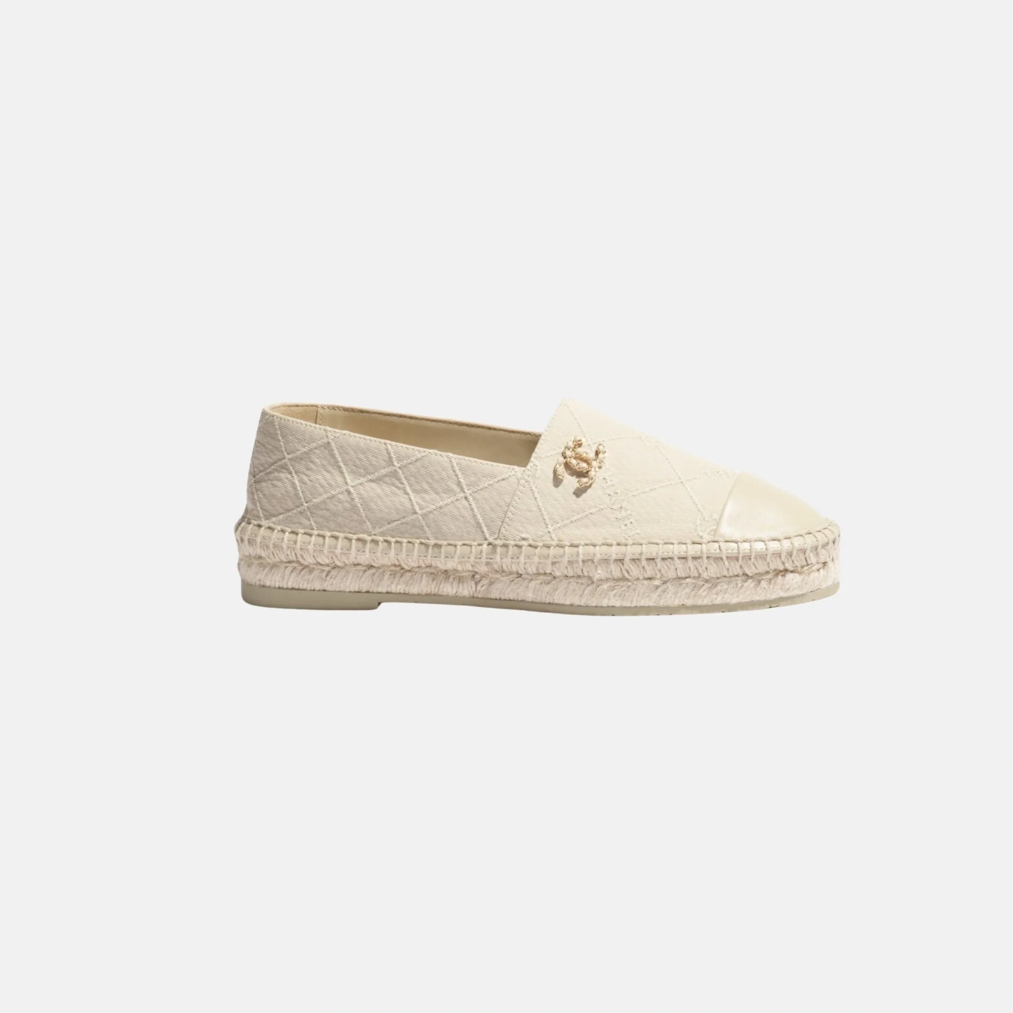 Espadrilles in Cotton and Lambskin