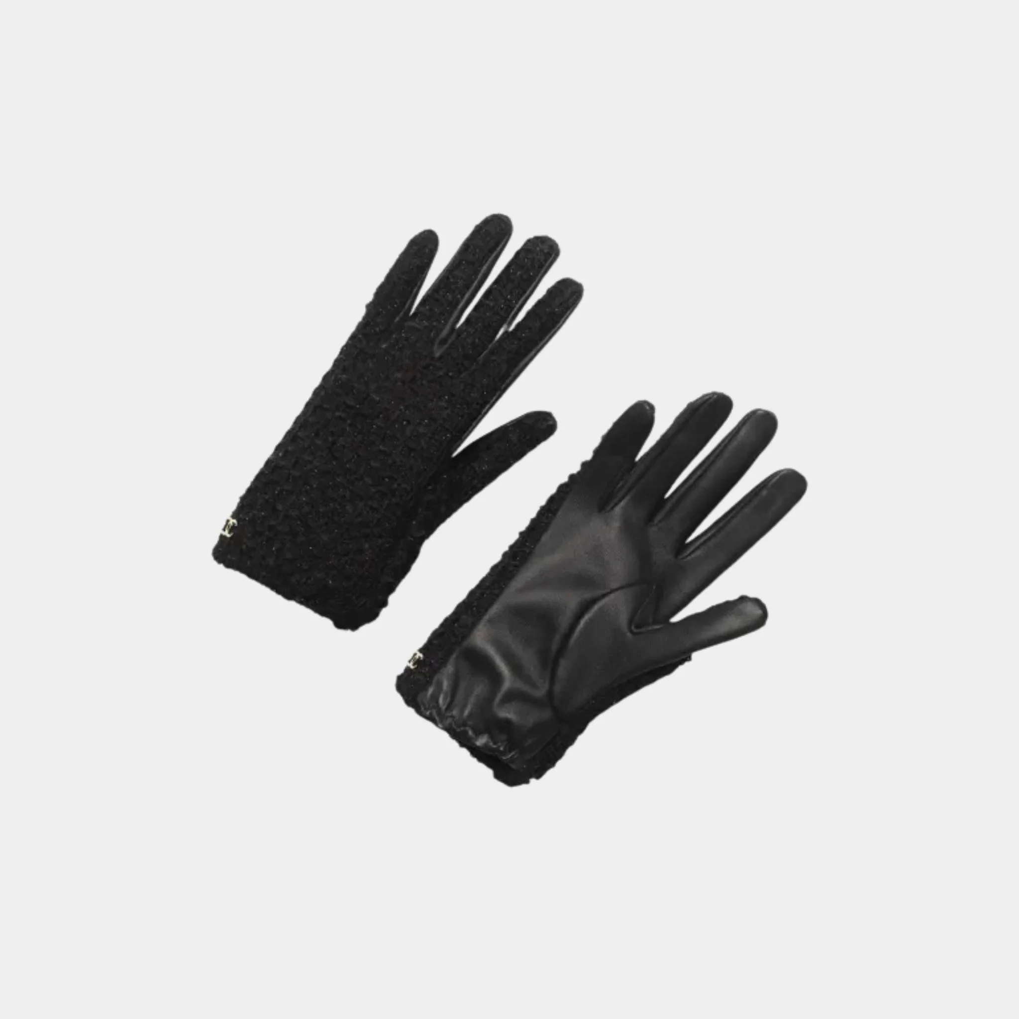 Hand Gloves Tweed & Lambskin - Image 3