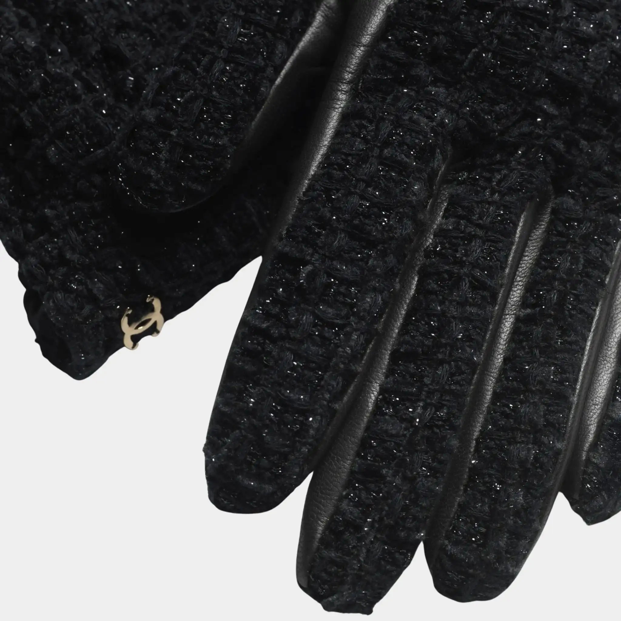 Hand Gloves Tweed & Lambskin - Image 4