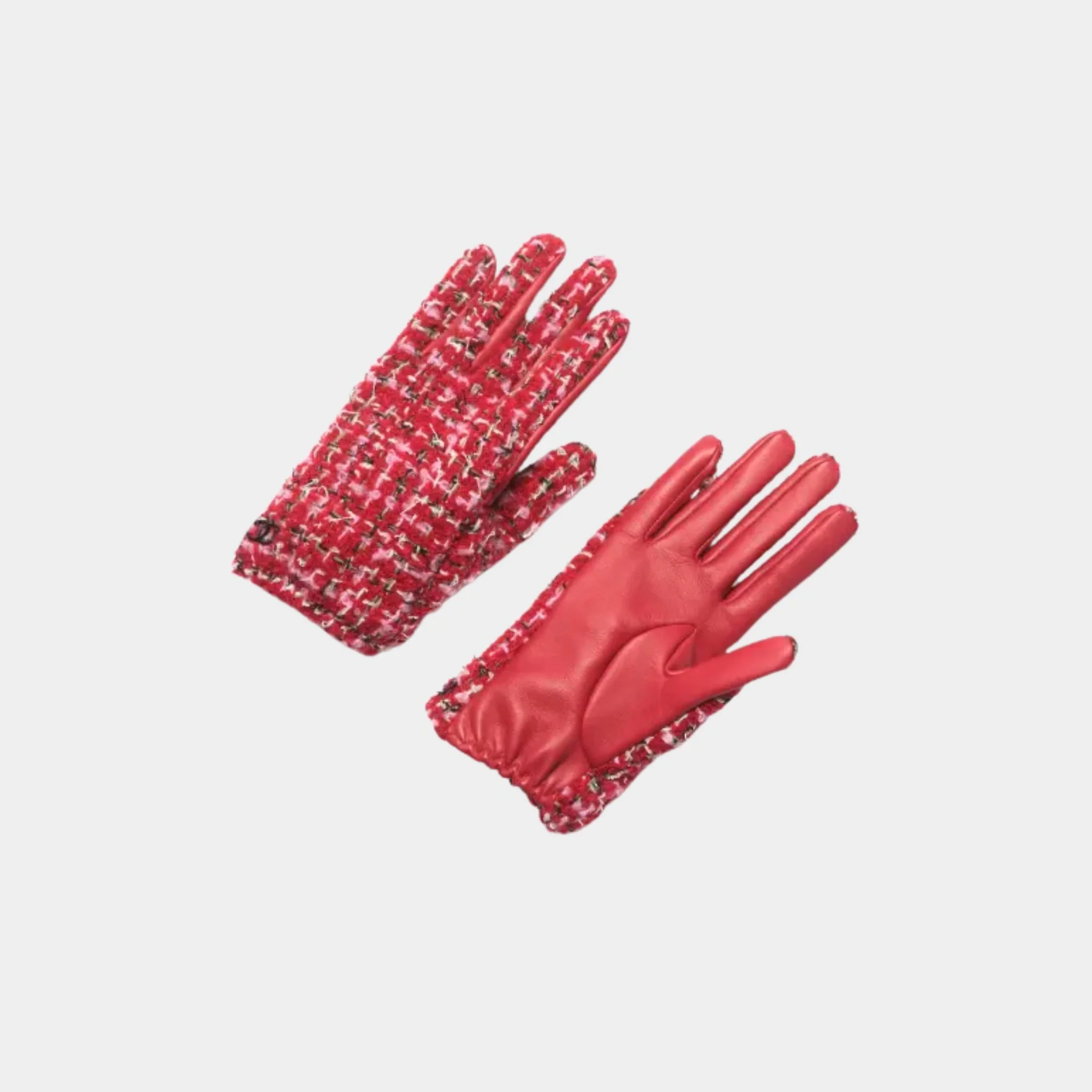 Hand Gloves Tweed & Lambskin - Image 5