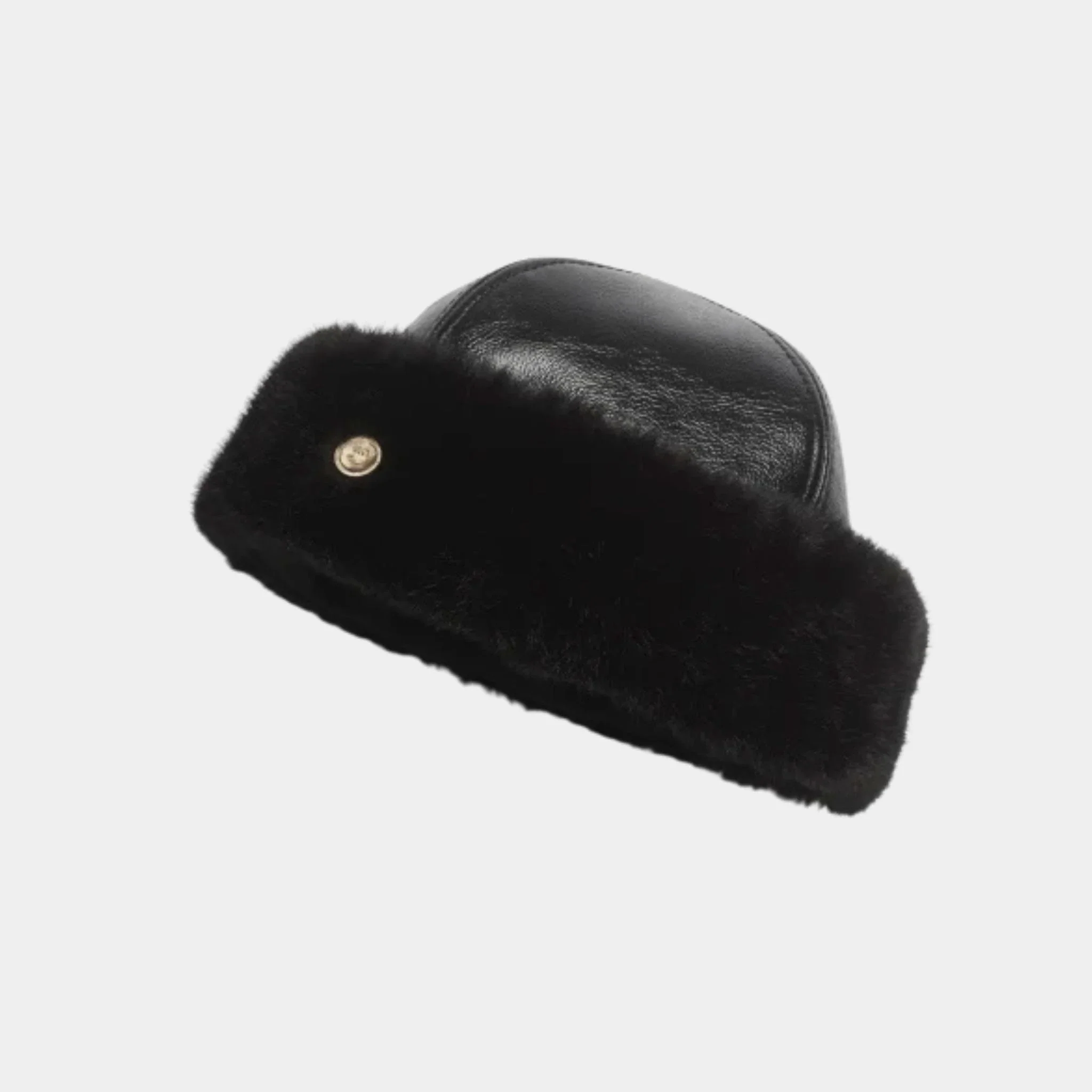 Hat Lamb & mixed fibers Black
