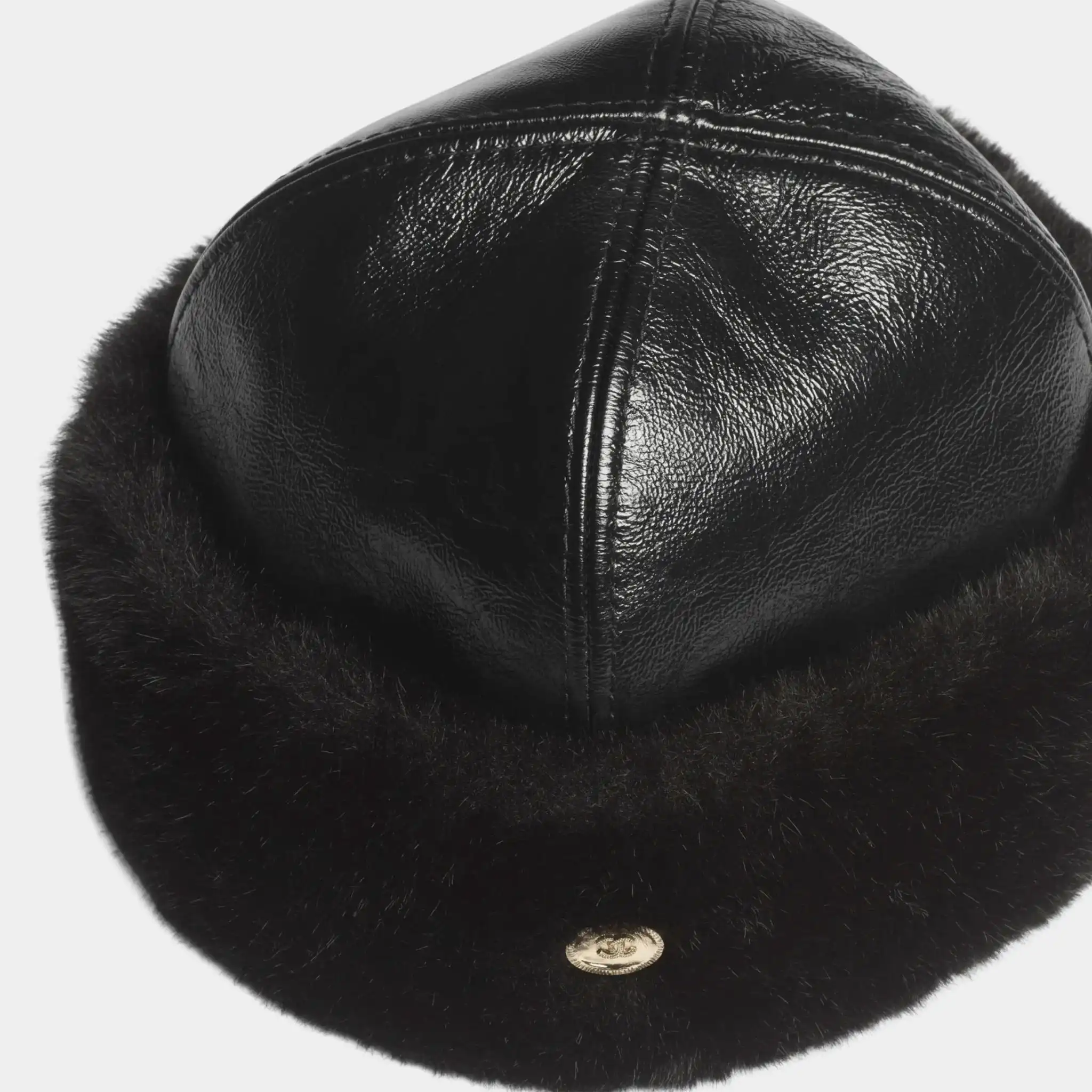 Hat Lamb & mixed fibers Black - Image 2