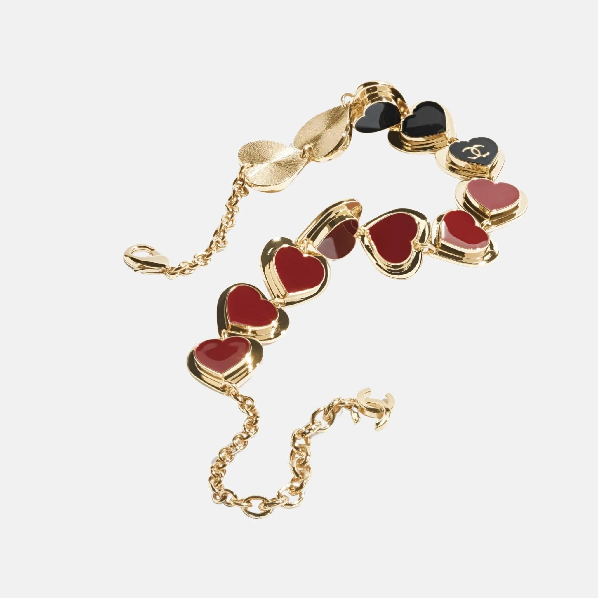 Heart Necklace in Metal and Resin - Image 2