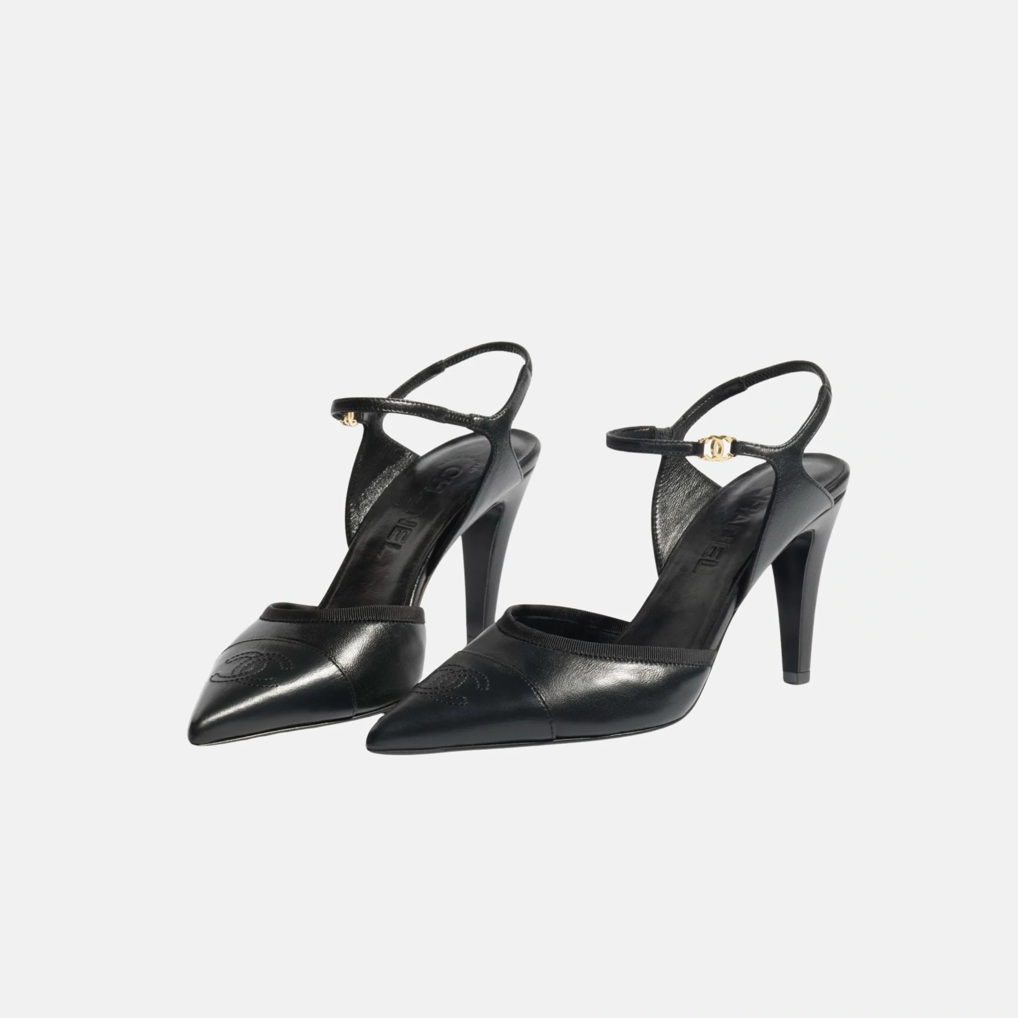 Heel Slingbacks in Iridescent Lambskin - Image 2