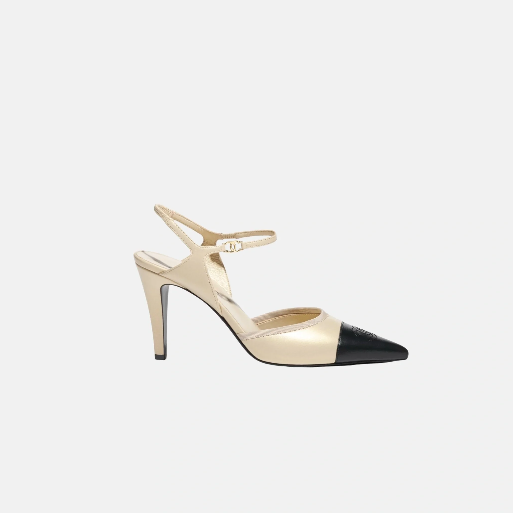 Heel Slingbacks in Iridescent Lambskin - Image 4