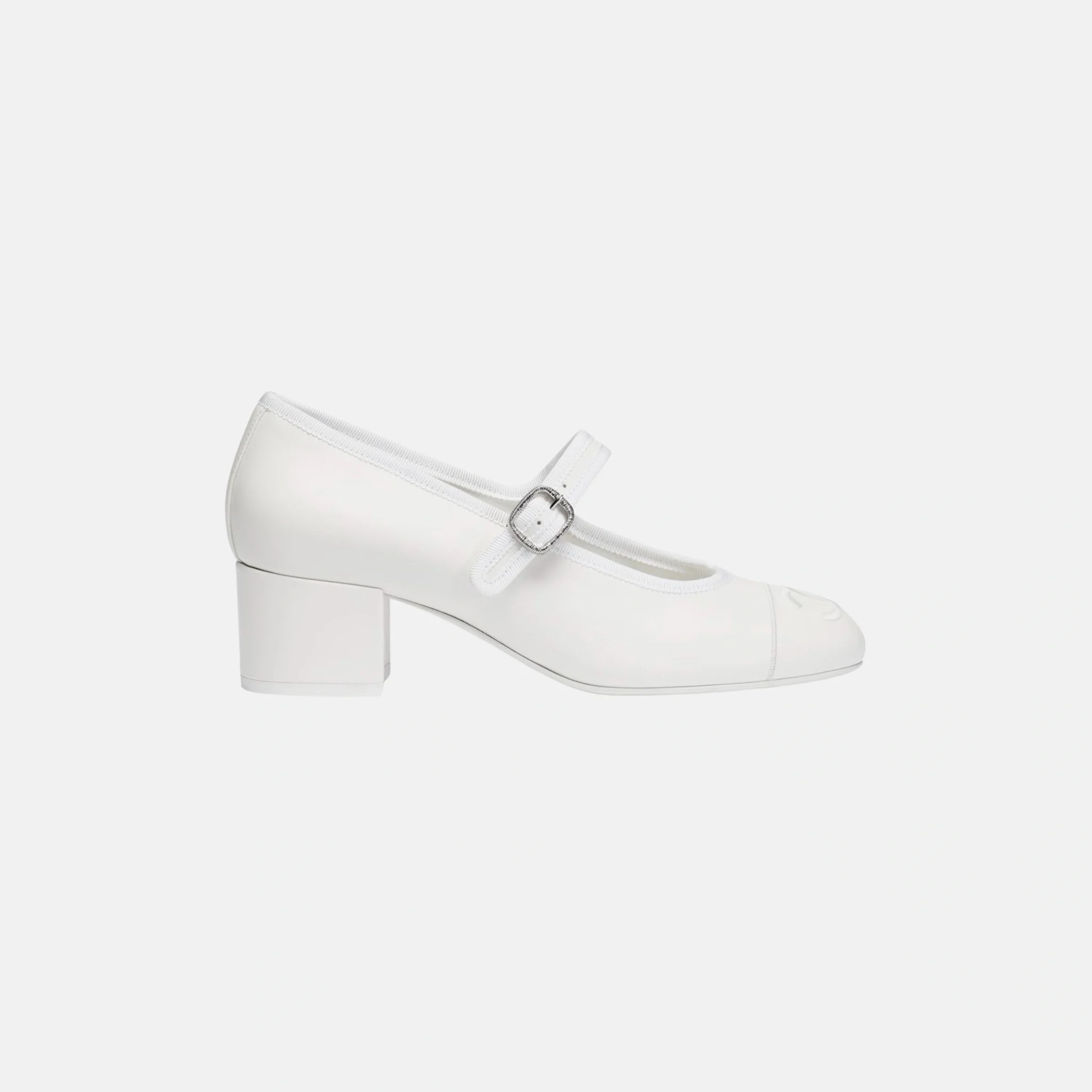 Heeled Mary Janes in Lambskin