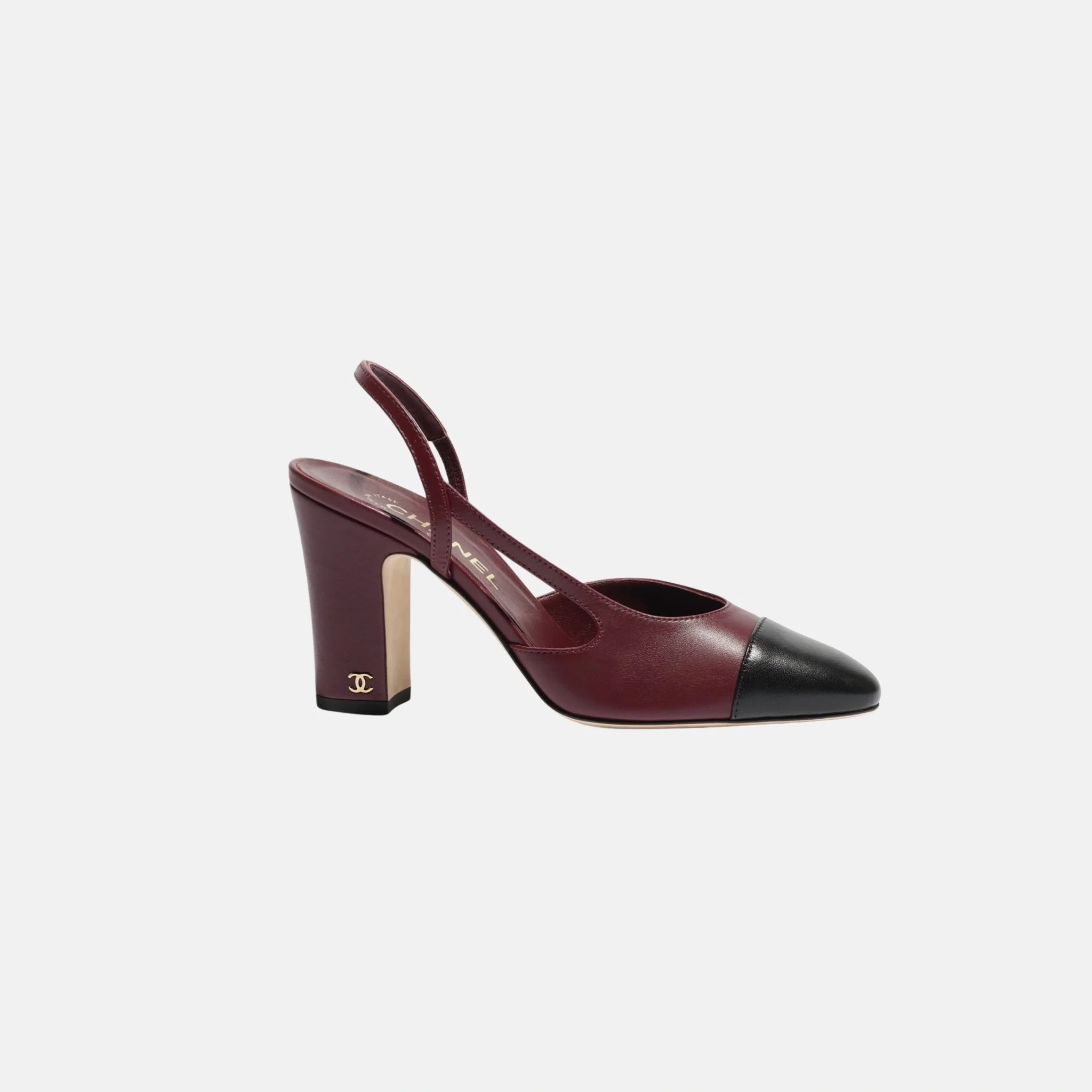 Heeled Slingbacks in Lambskin