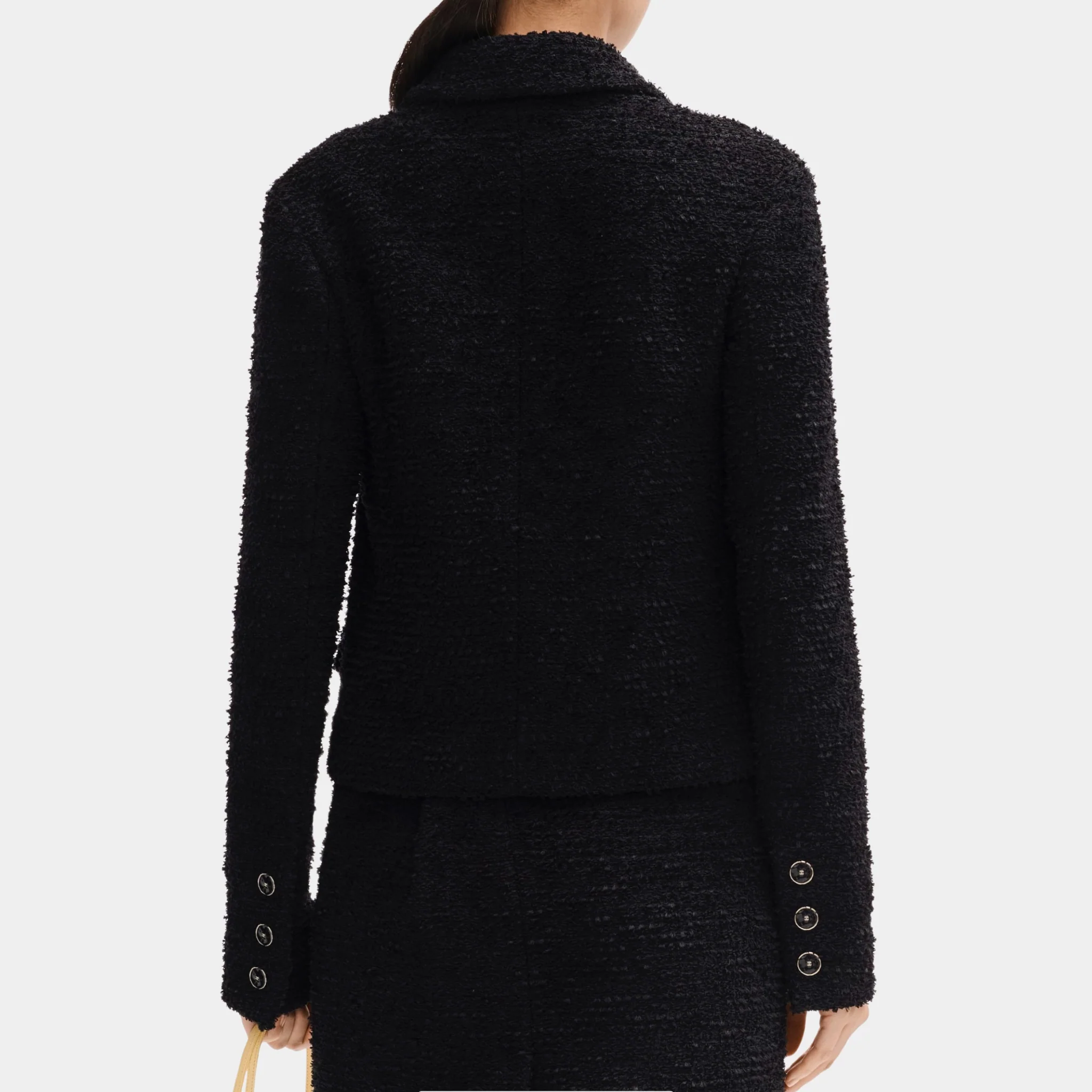 Jacket in Black Tweed - Image 2