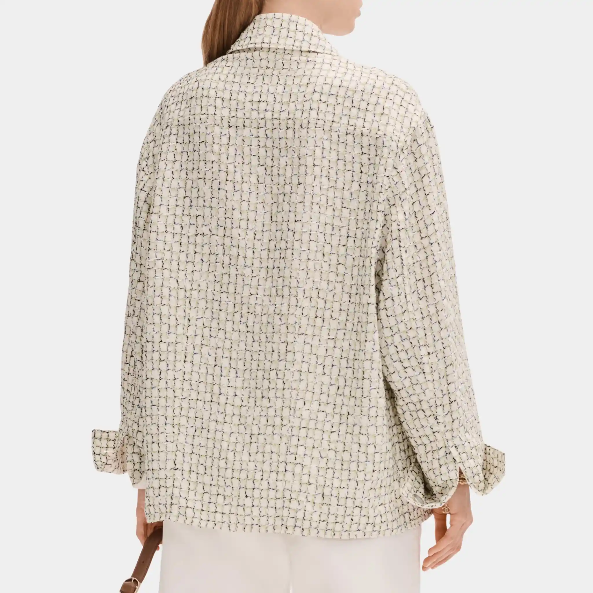 Jacket in Silk and Cotton Tweed - Image 2
