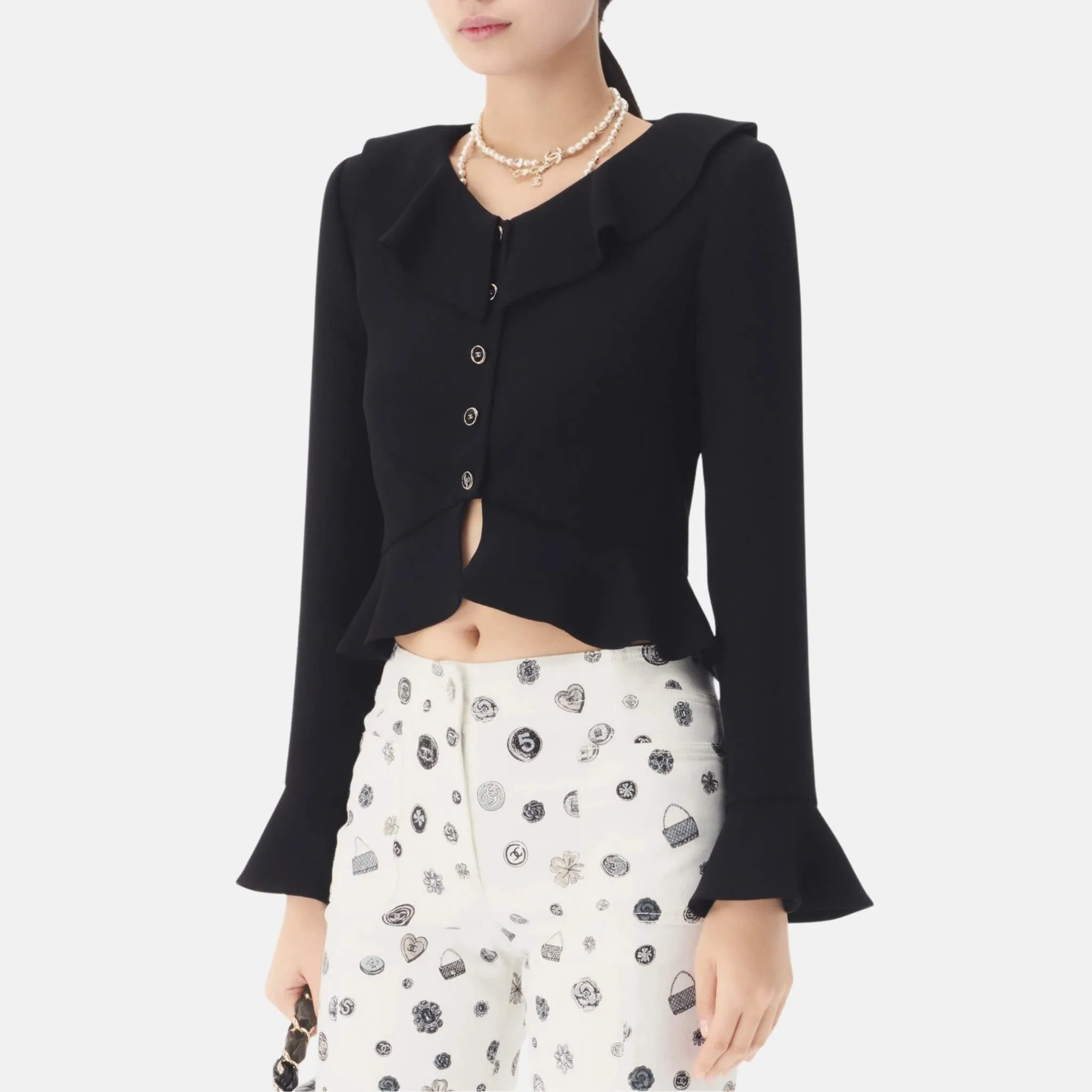 Jacket in Silk Crepe - Image 2