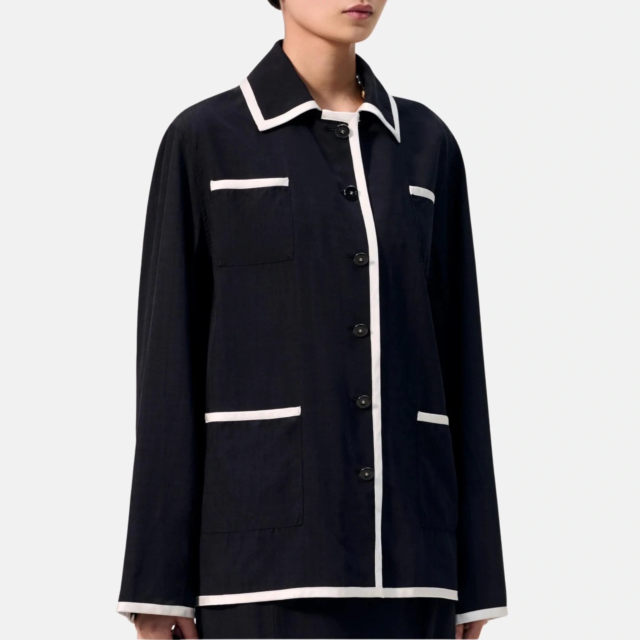 Jacket Silk Black