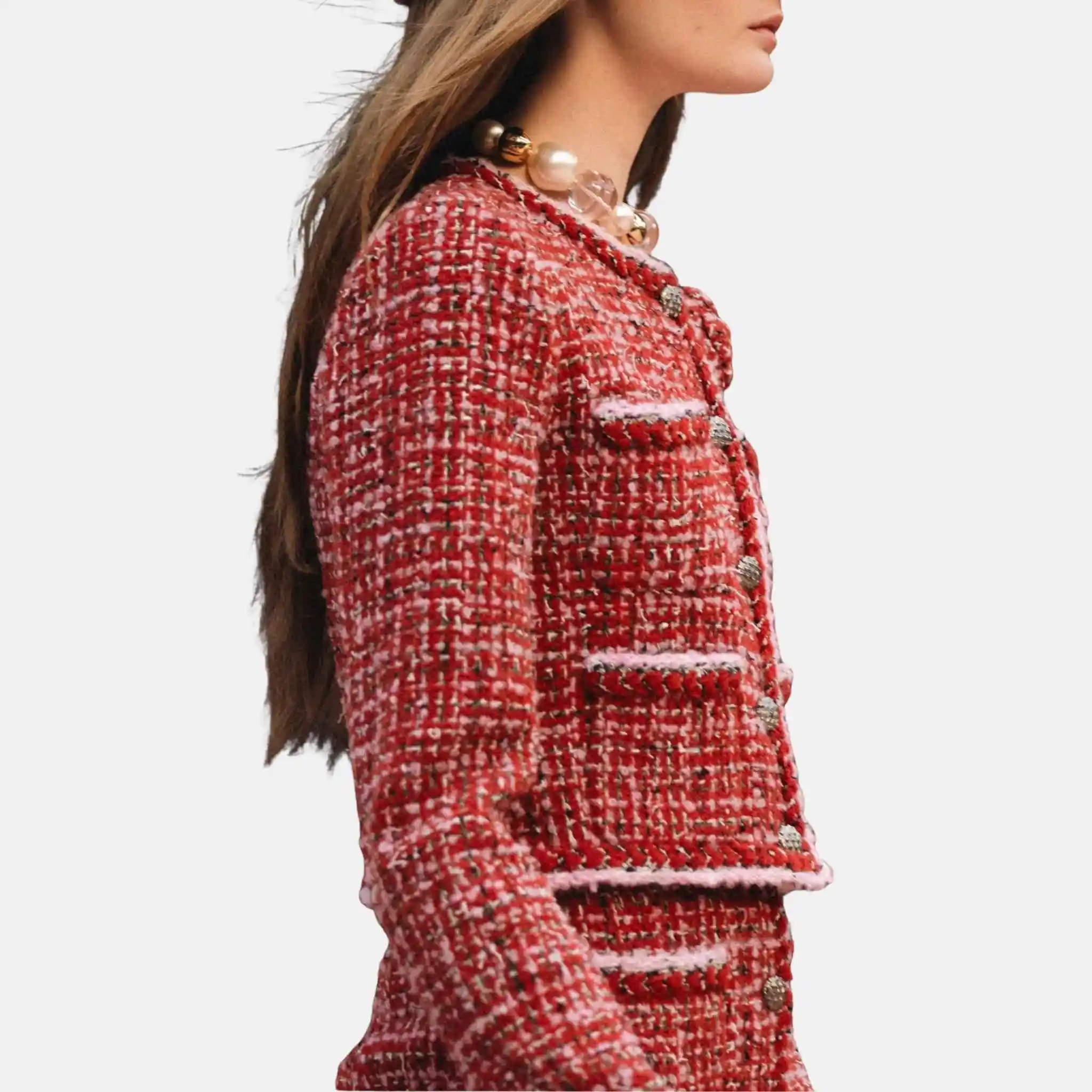 Jacket Tweed Red - Image 2