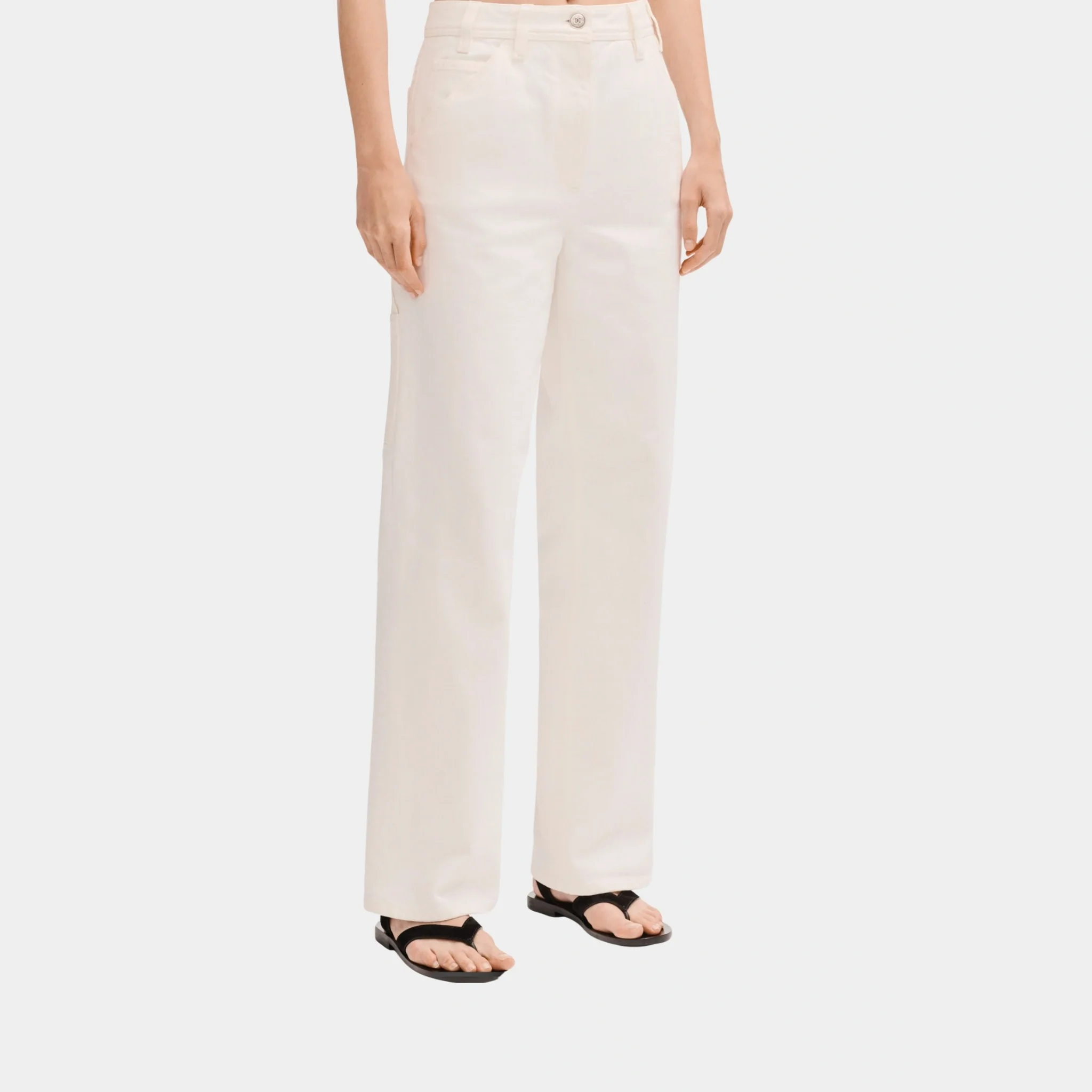 Jeans in White Washed Out Denim