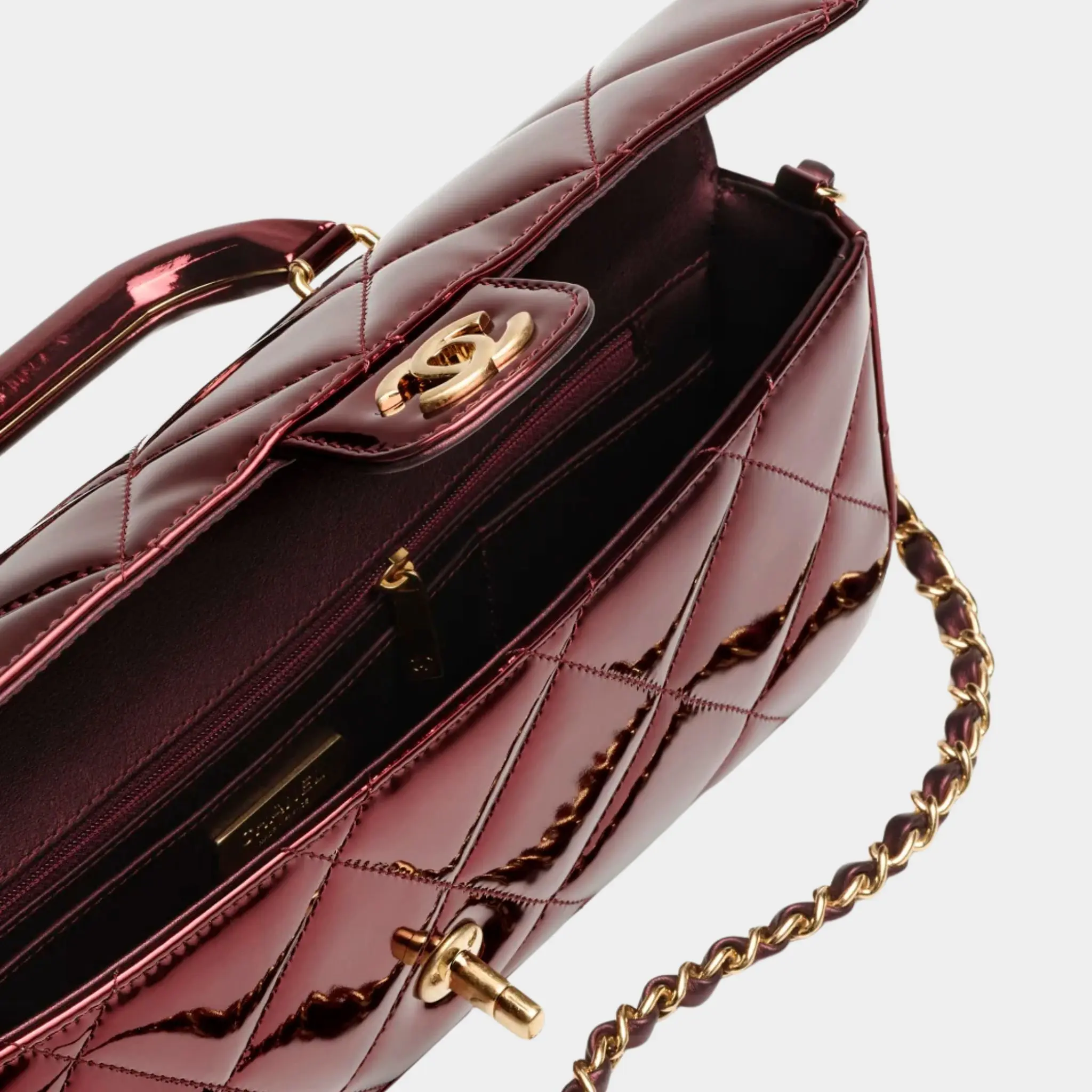 Large Flap Bag With Handle - Image 2