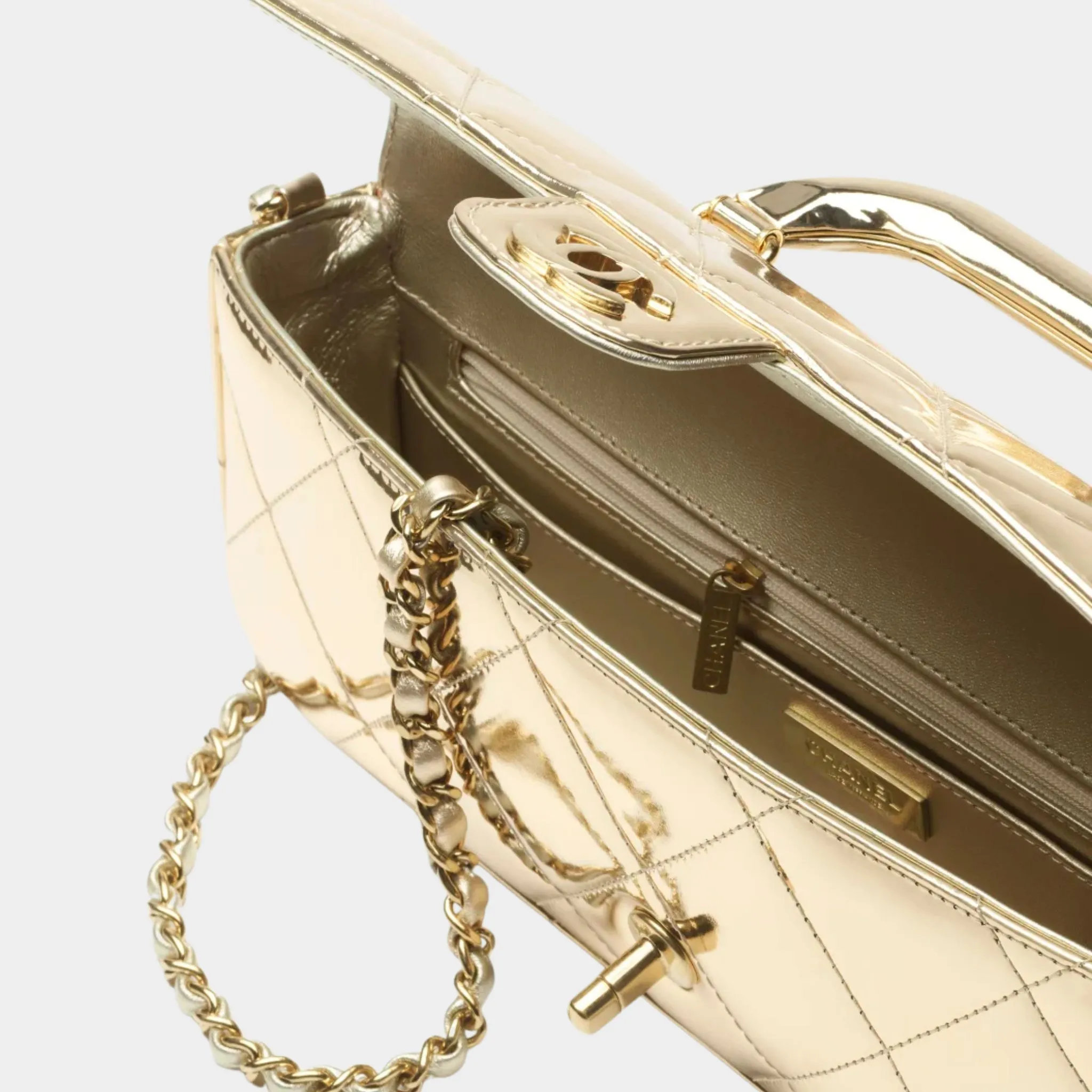 Large Flap Bag With Handle - Image 4