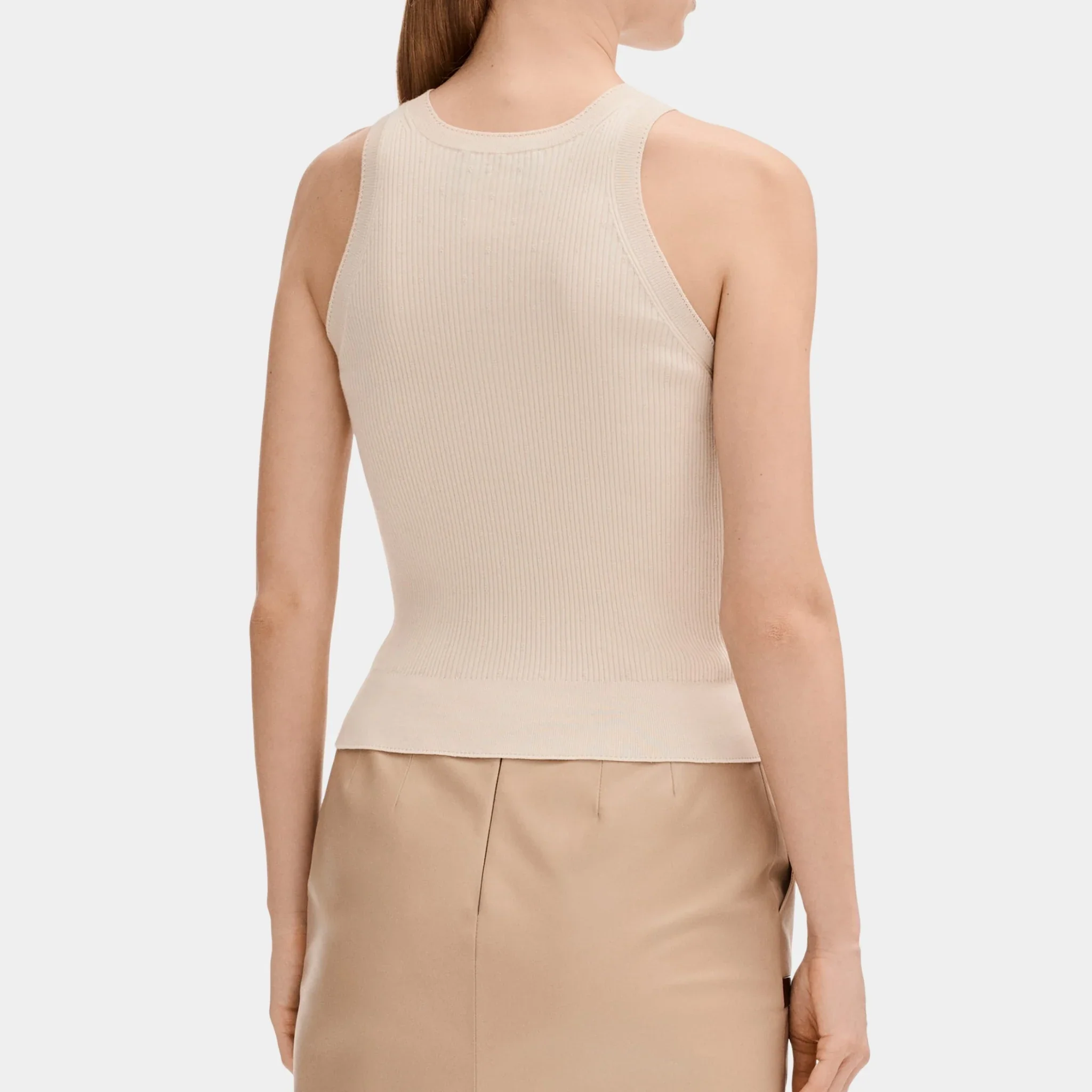 Light Beige Top in Cotton - Image 2