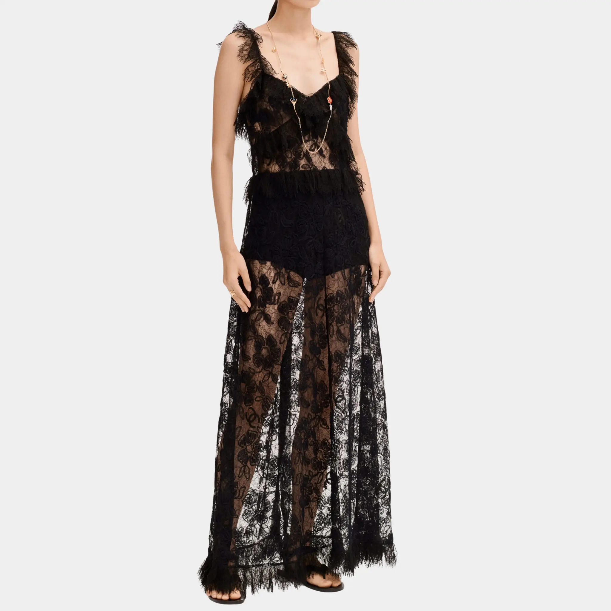 Long Dress in Black Lace