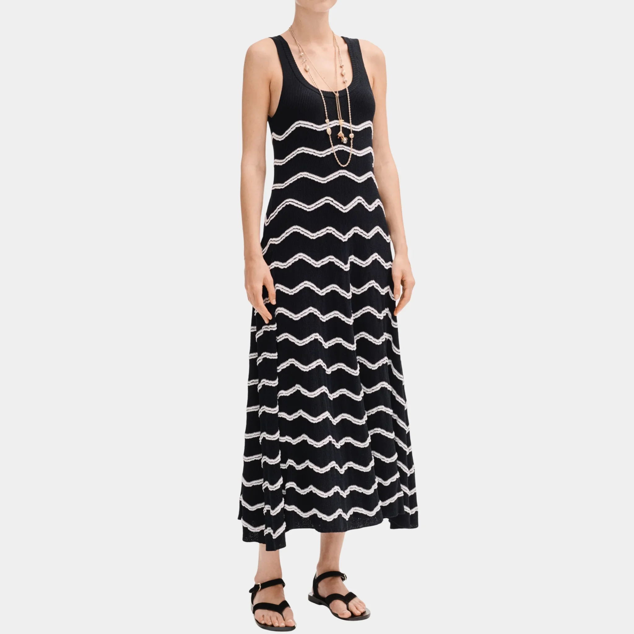 Long Dress in Cotton and Mixed Fibers