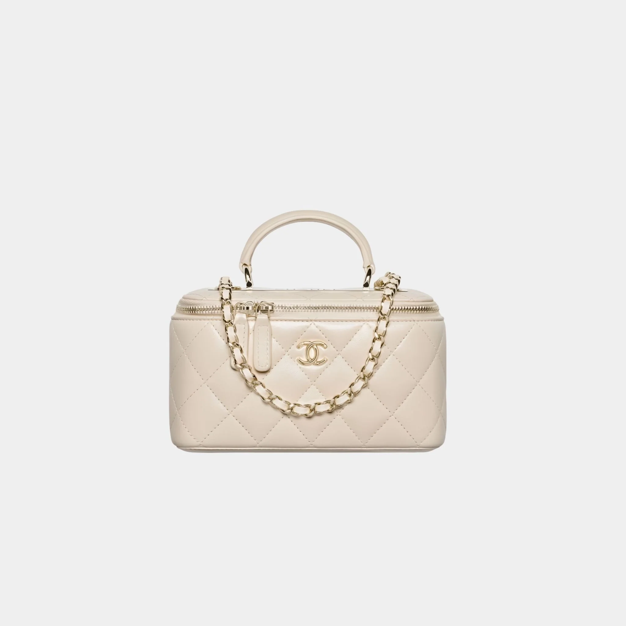 Long Vanity With Chain in Lambskin - Image 2