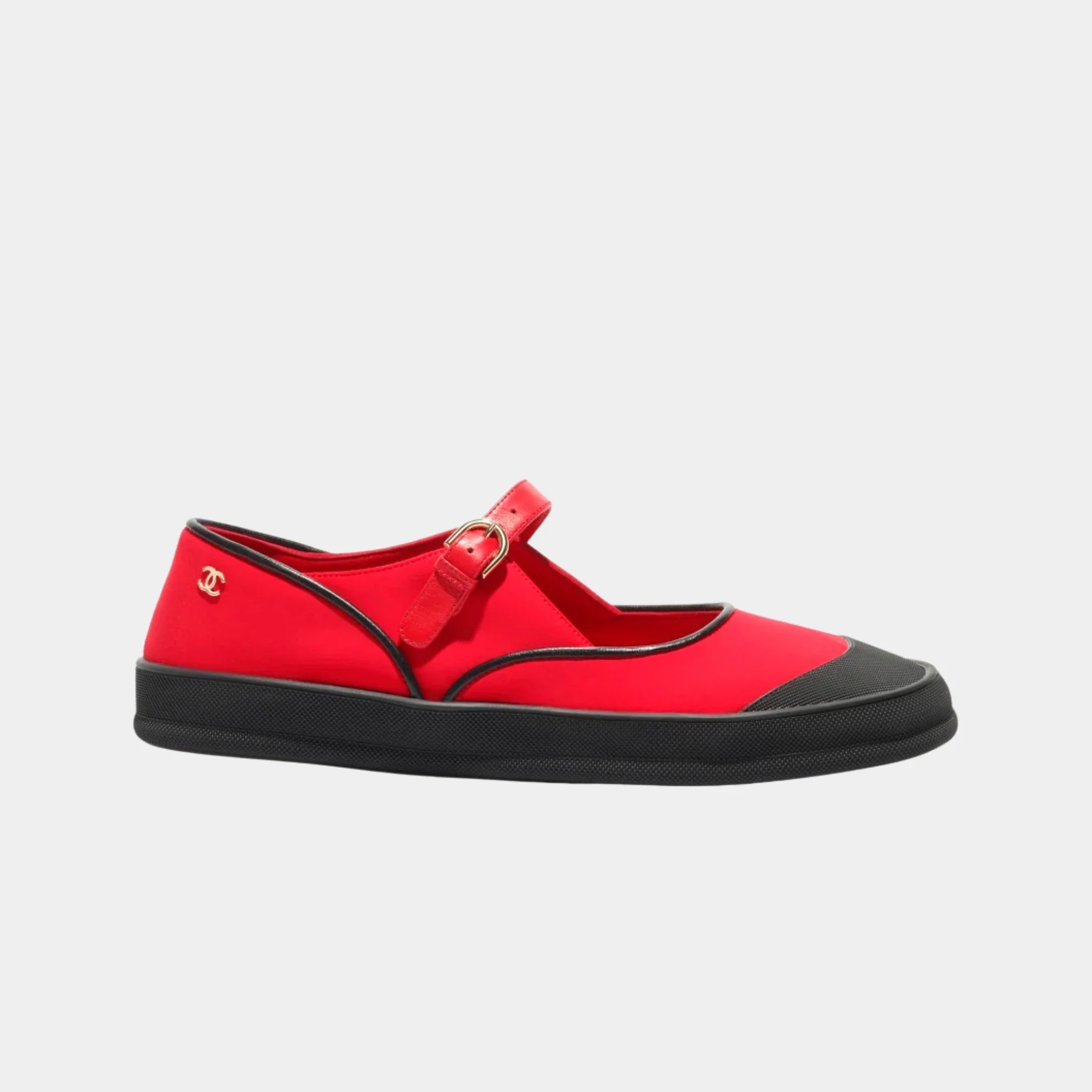 Mary Janes in Mixed Fibers & Rubber